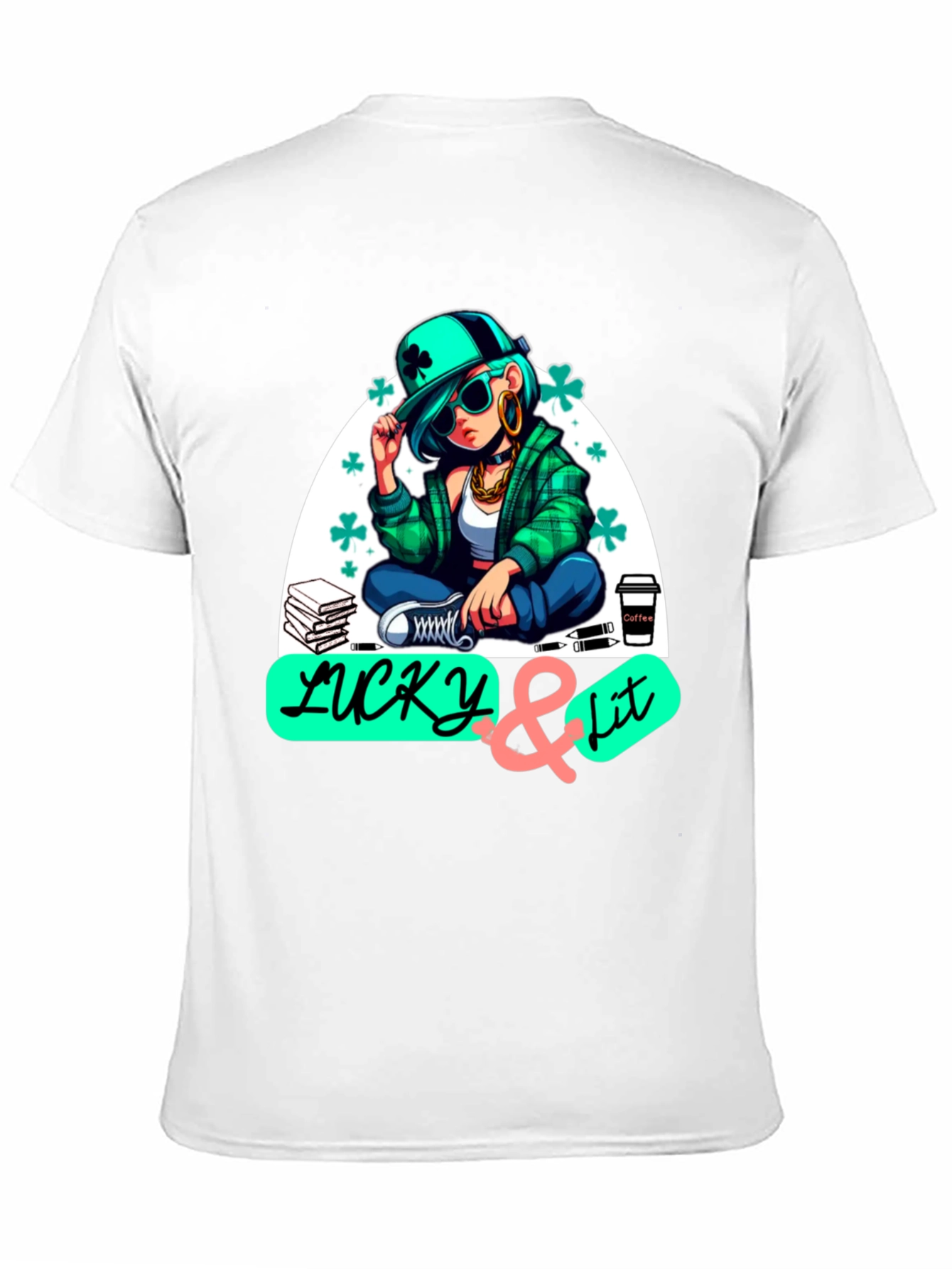 Lucky & Lit St. Patricks Day Graphic T-Shirt