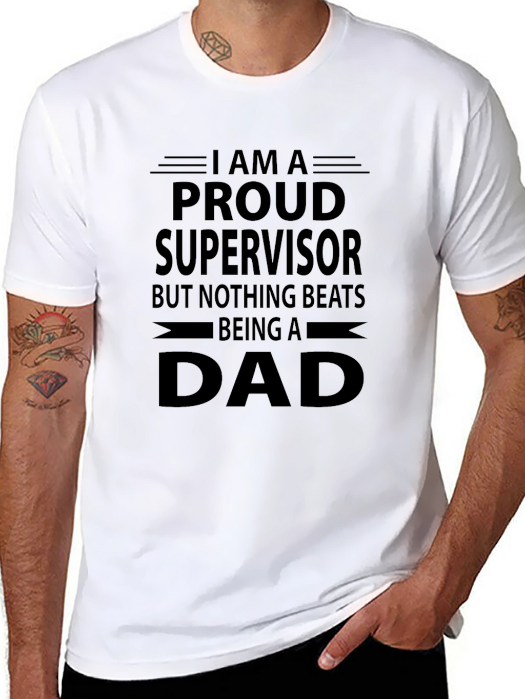 Proud Supervisor Dad Graphic T-Shirt