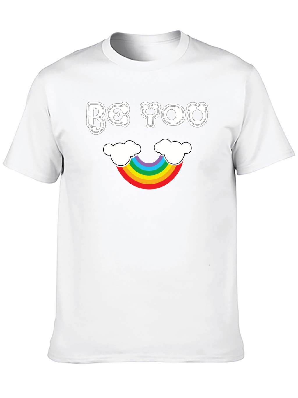 Be You Rainbow T-Shirt - Black Cotton Tee