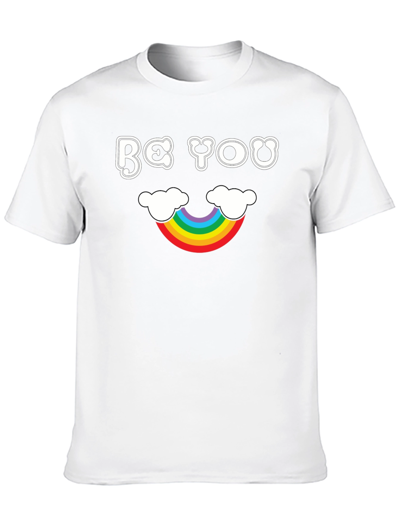 Be You Rainbow T-Shirt - Black Cotton Tee