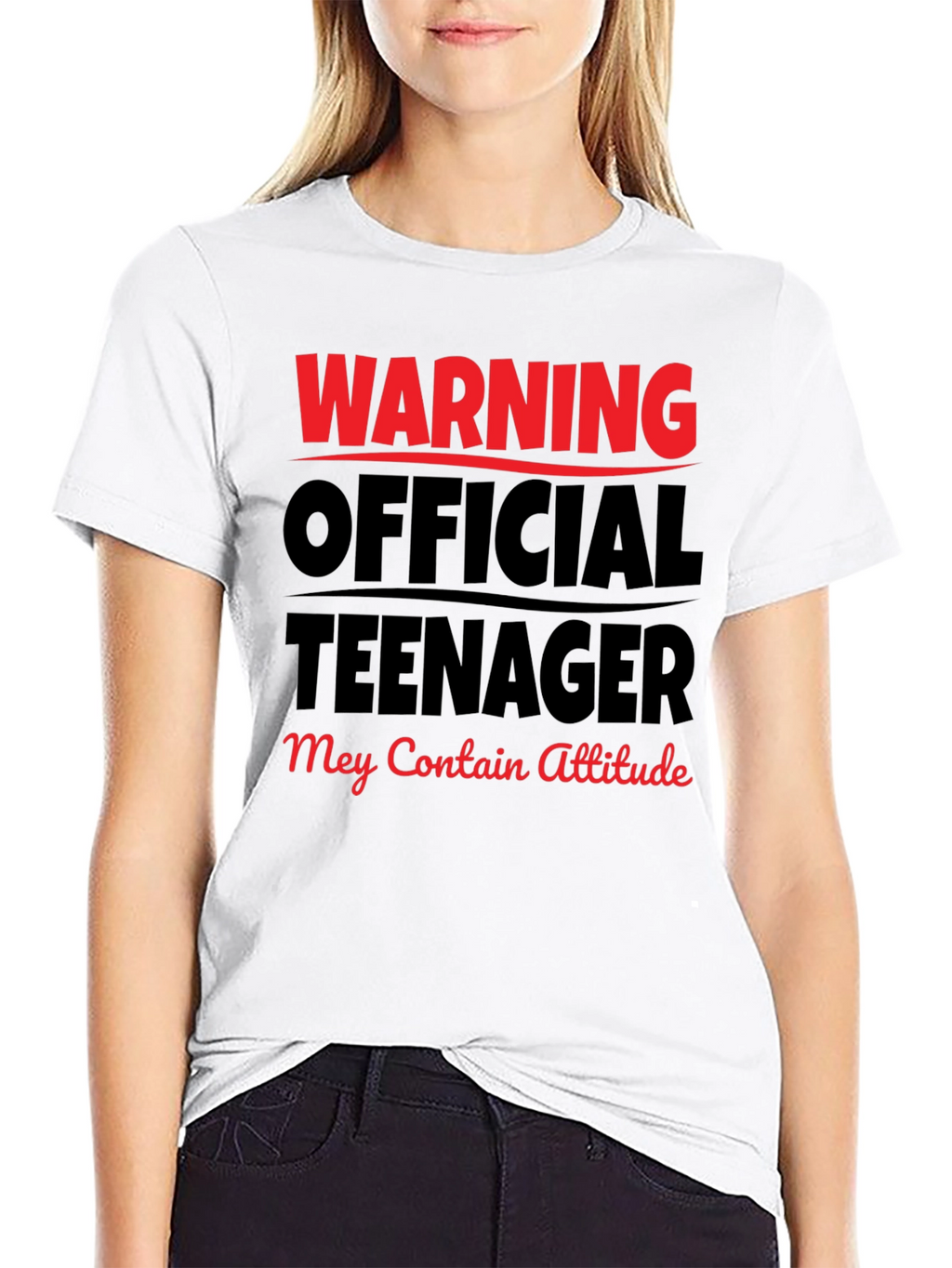 Warning Official Teenager T-Shirt - Attitude Included!