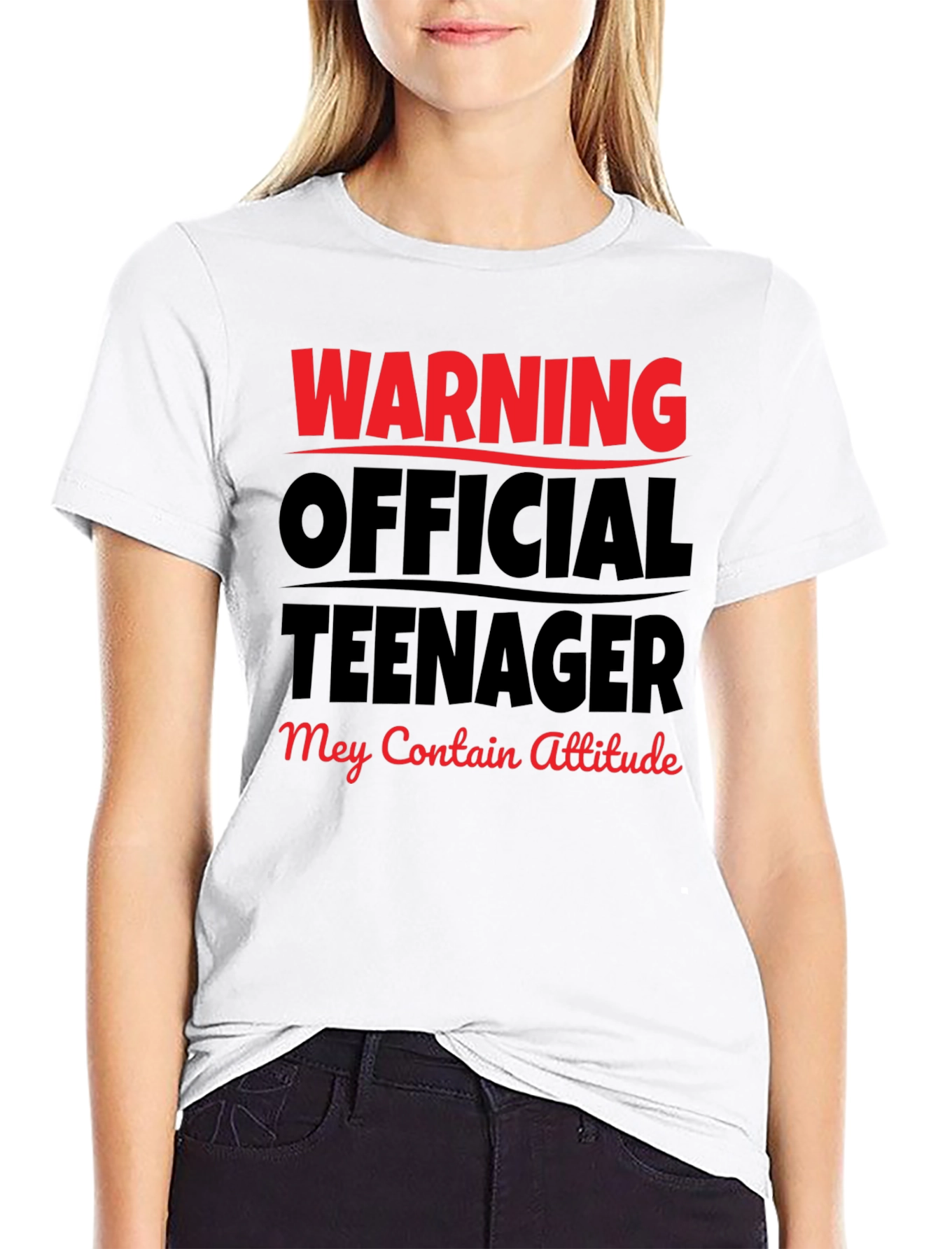 Warning Official Teenager T-Shirt - Attitude Included!