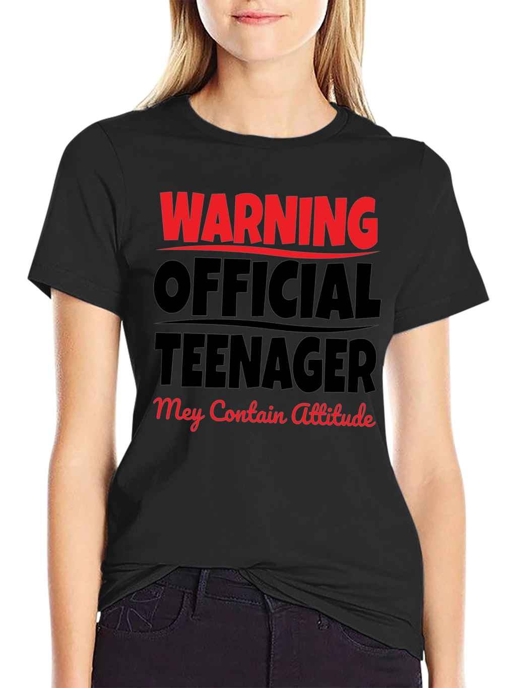 Warning Official Teenager T-Shirt - Attitude Included!