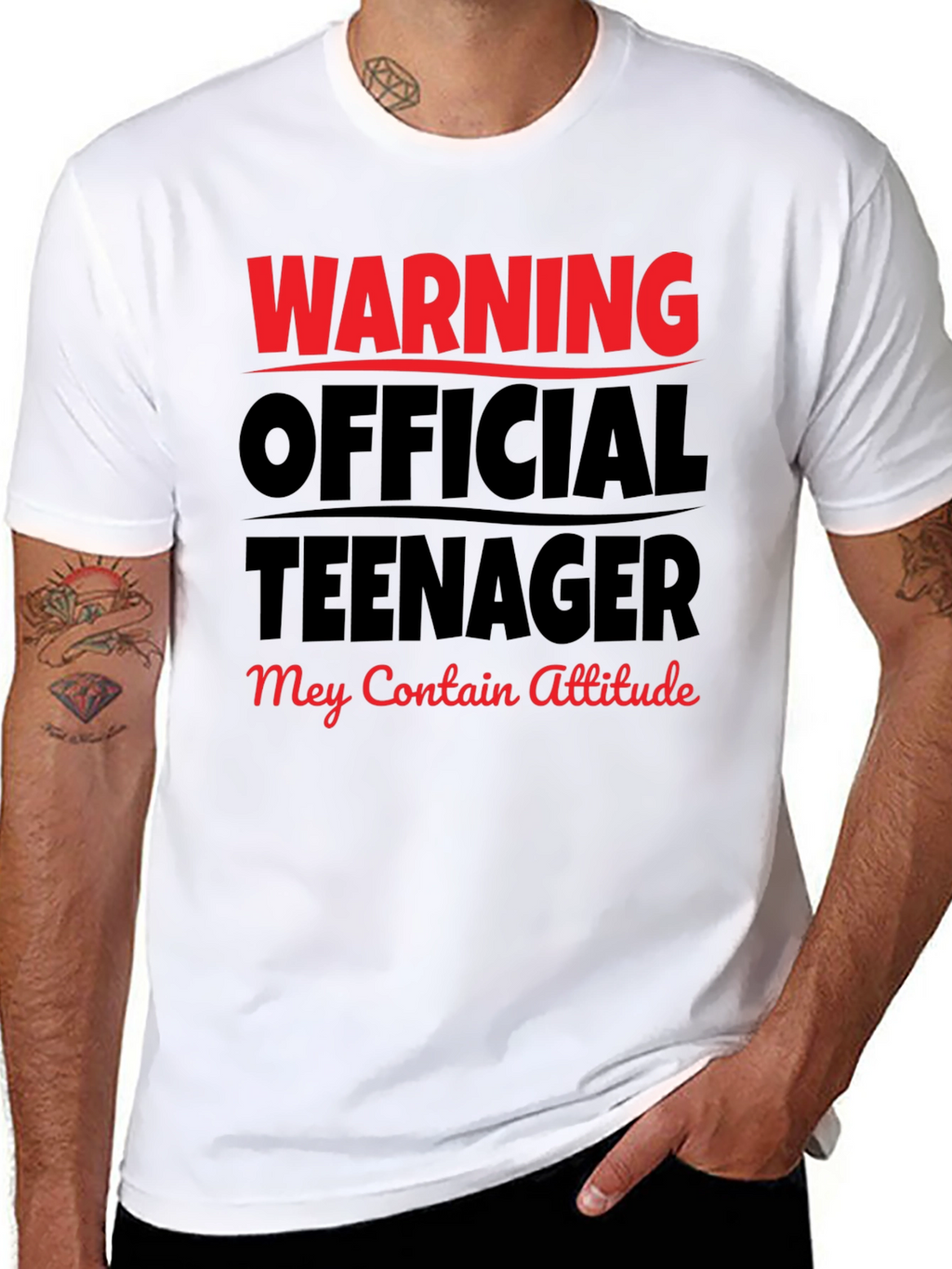 Warning Official Teenager T-Shirt - Attitude Included!