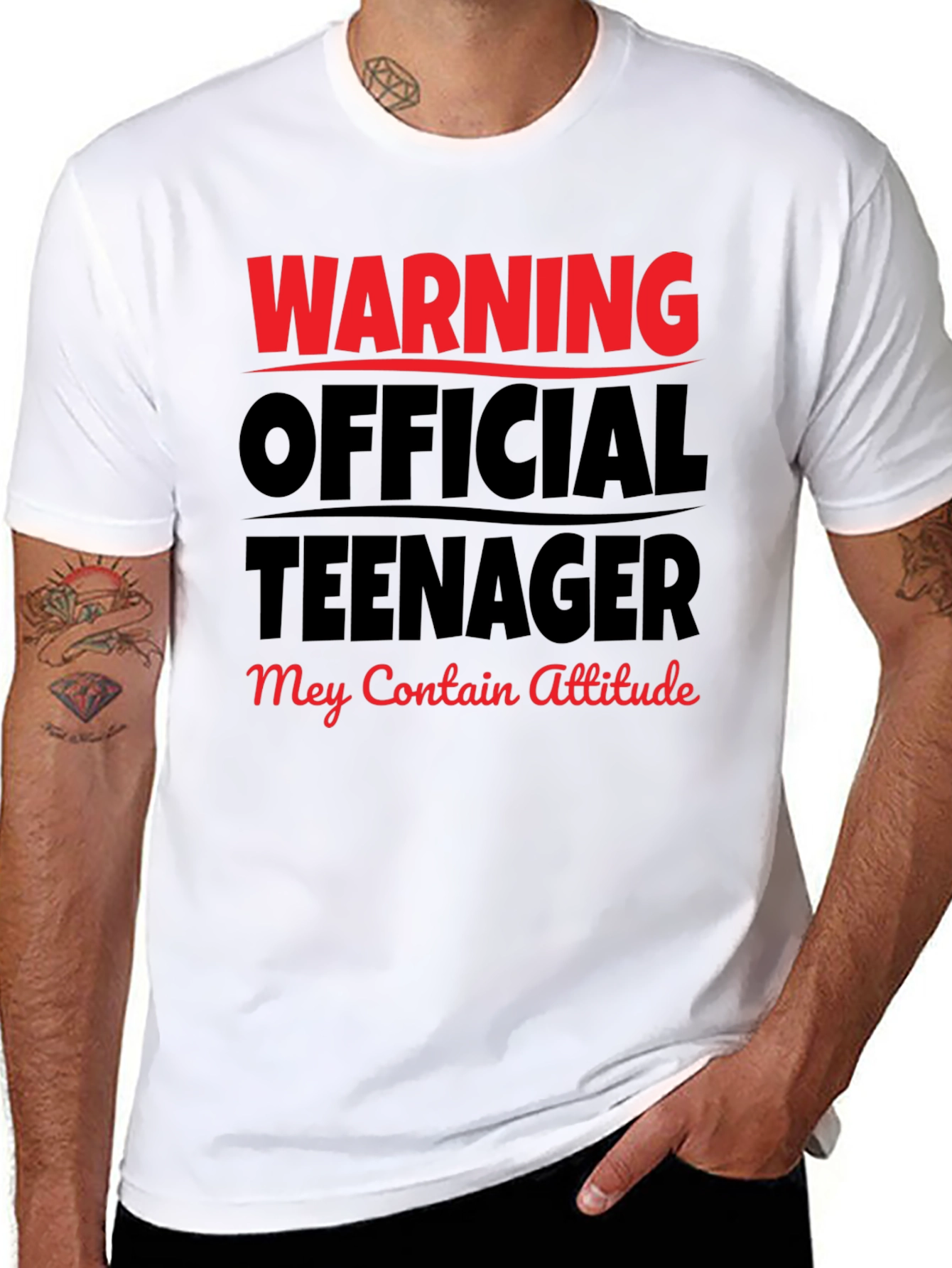 Warning Official Teenager T-Shirt - Attitude Included!