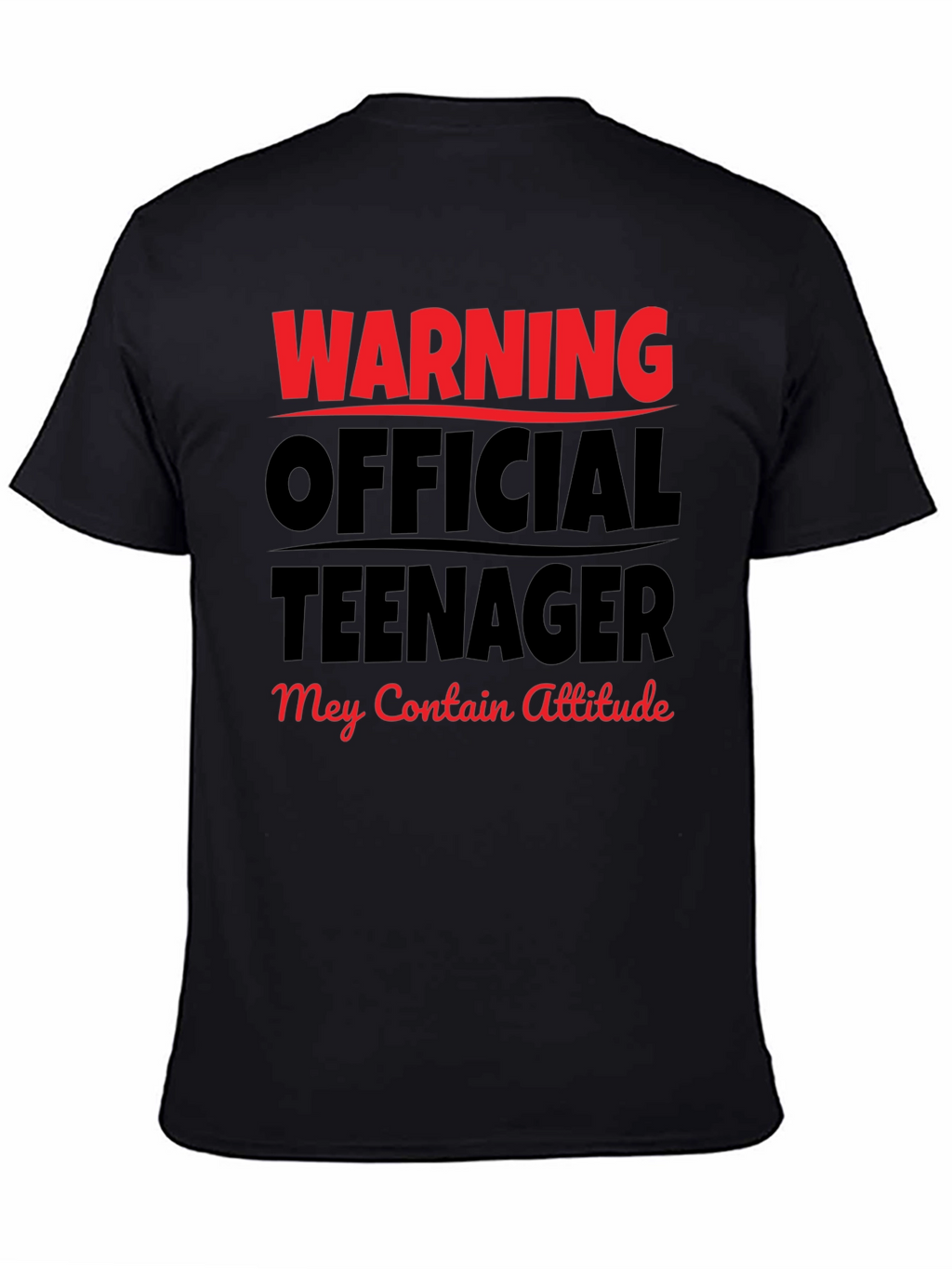 Warning Official Teenager T-Shirt - Attitude Included!