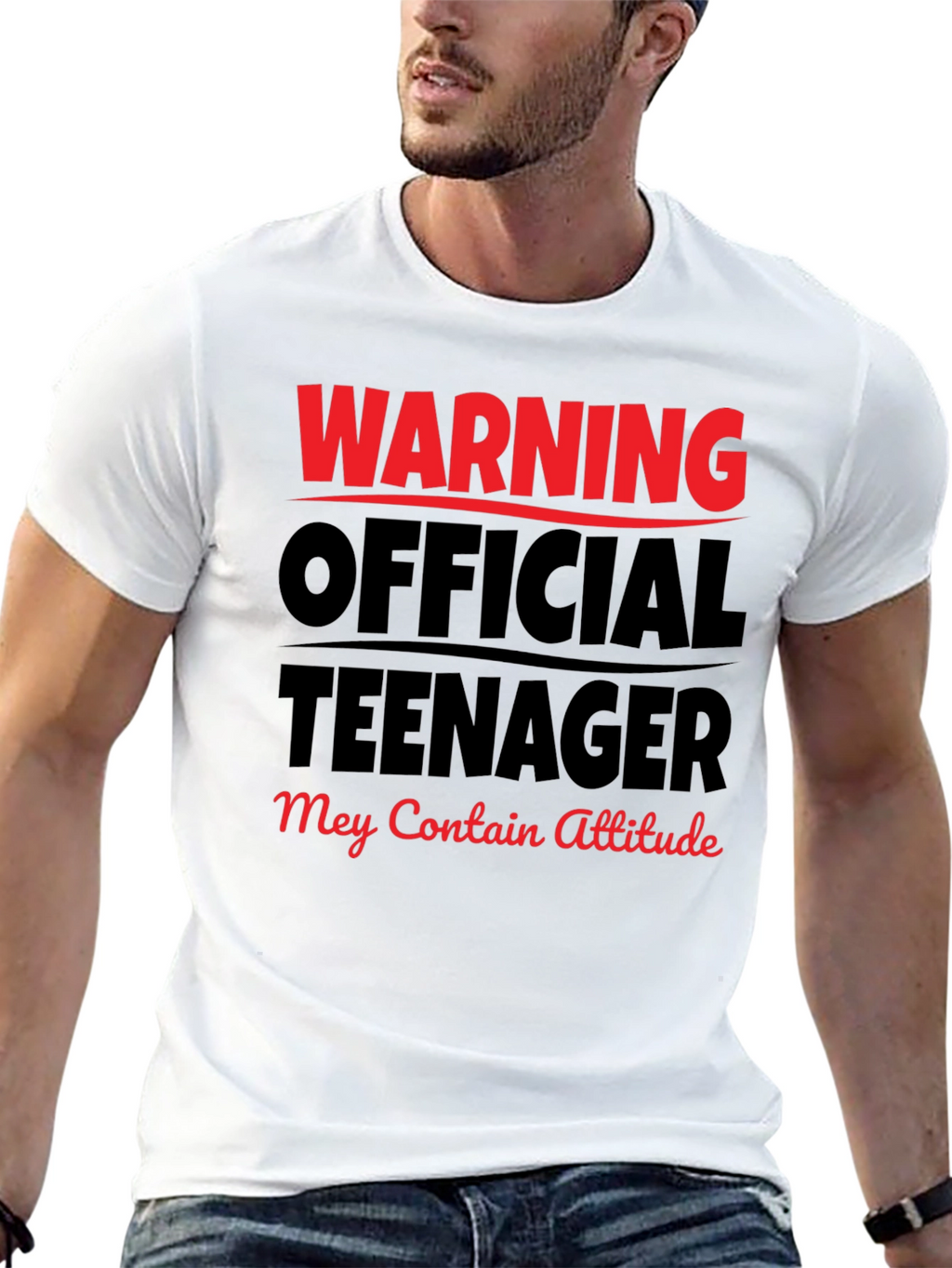 Warning Official Teenager T-Shirt - Attitude Included!