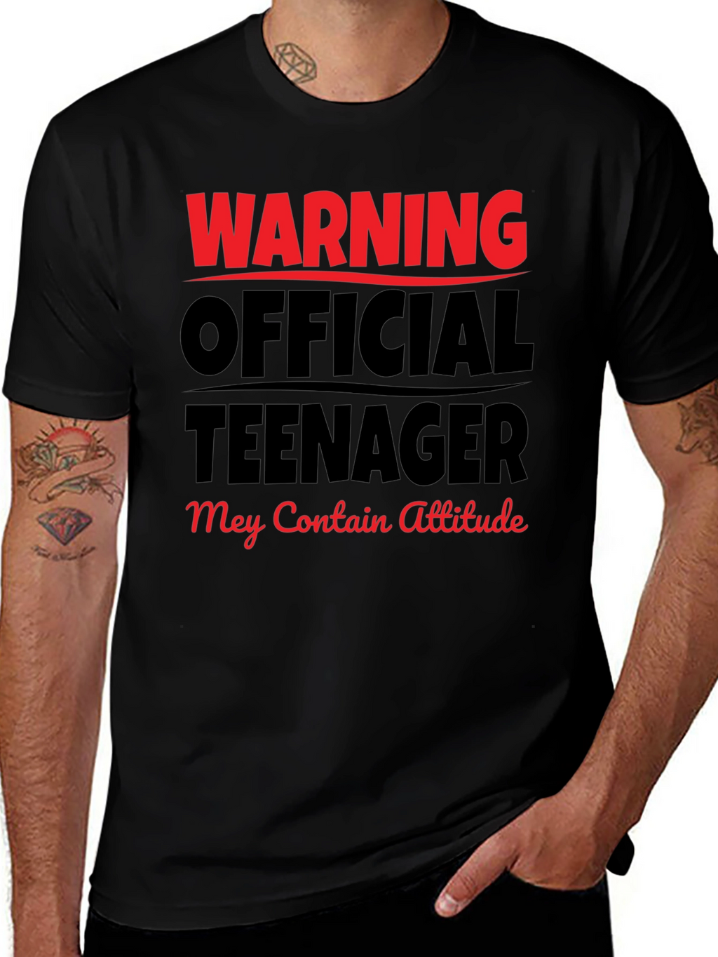 Warning Official Teenager T-Shirt - Attitude Included!