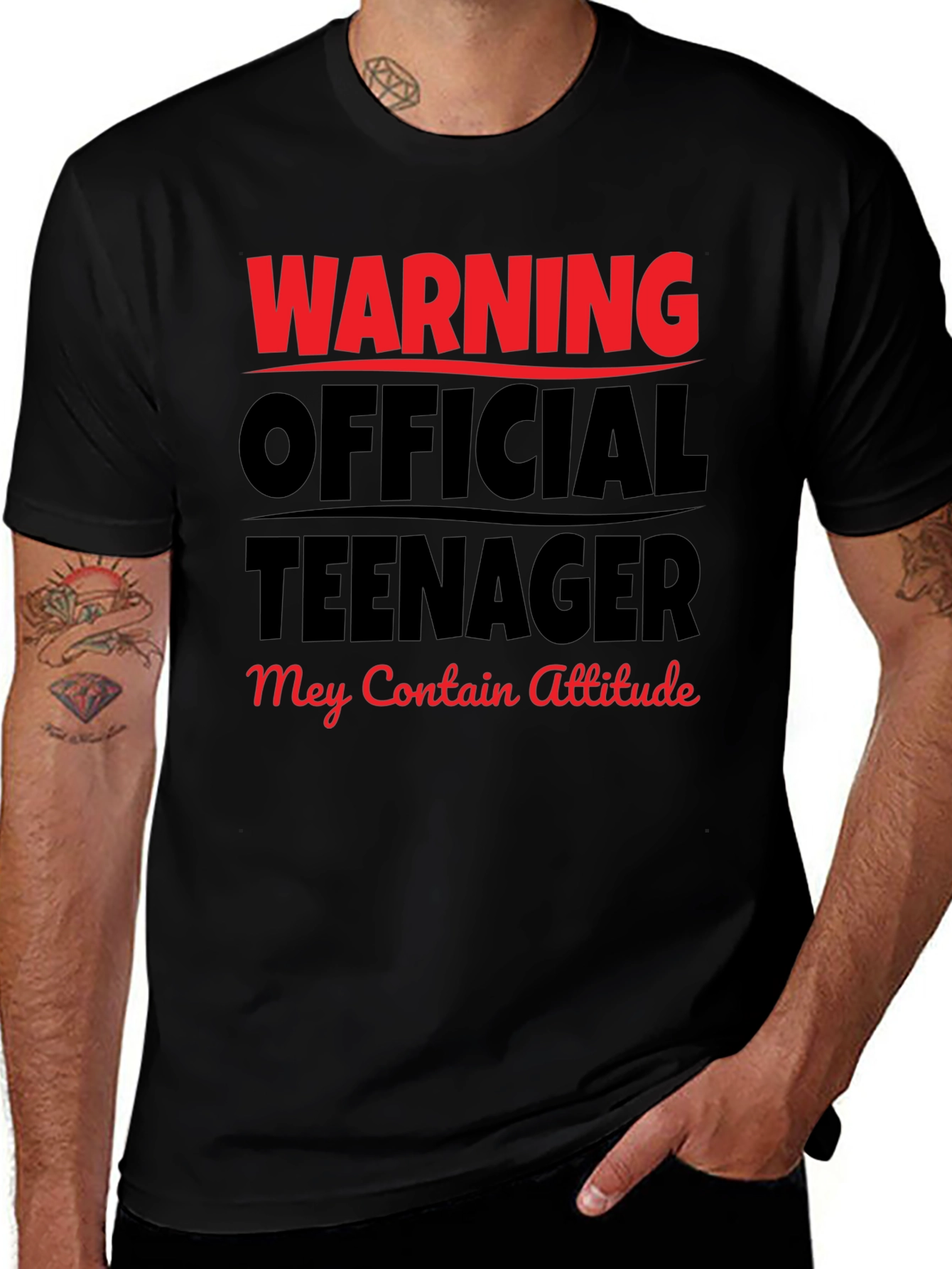 Warning Official Teenager T-Shirt - Attitude Included!