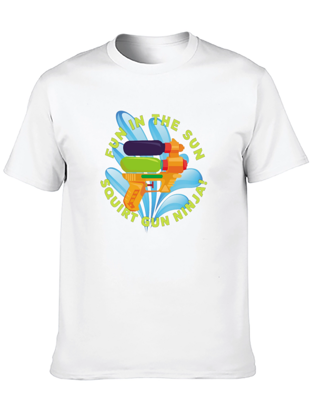 Fun in the Sun Squirt Gun Ninja Black T-Shirt