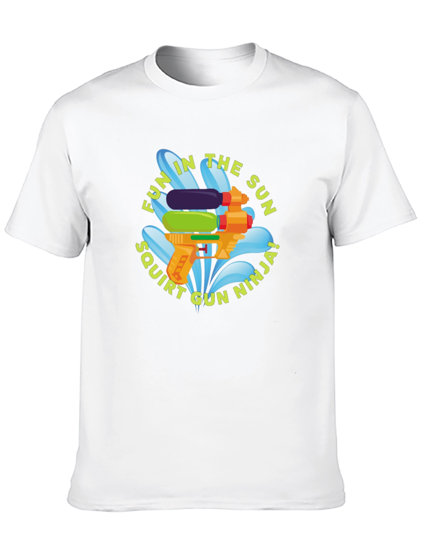 Fun in the Sun Squirt Gun Ninja Black T-Shirt