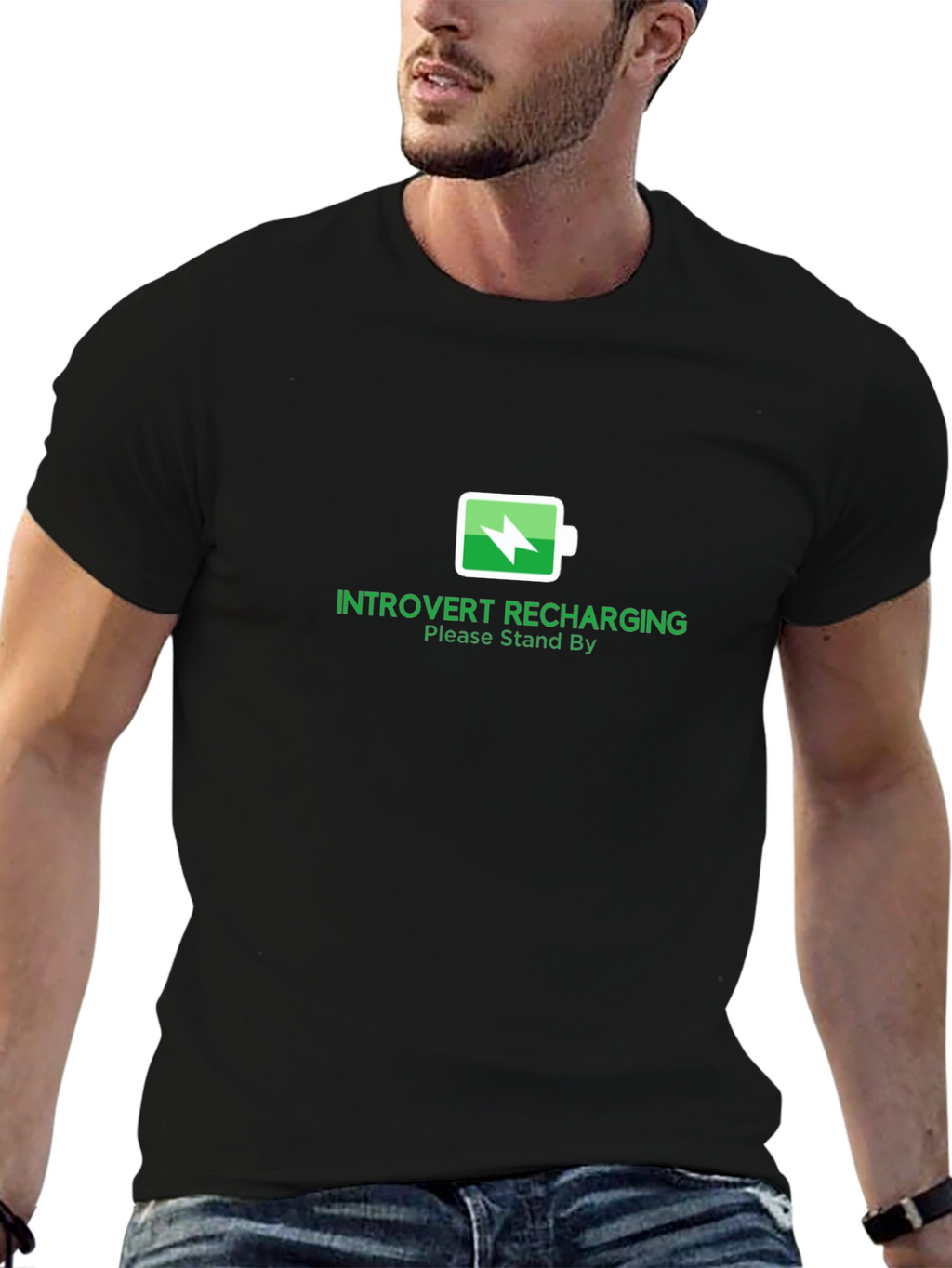 Introvert Recharging T-Shirt - Soft Cotton Tee