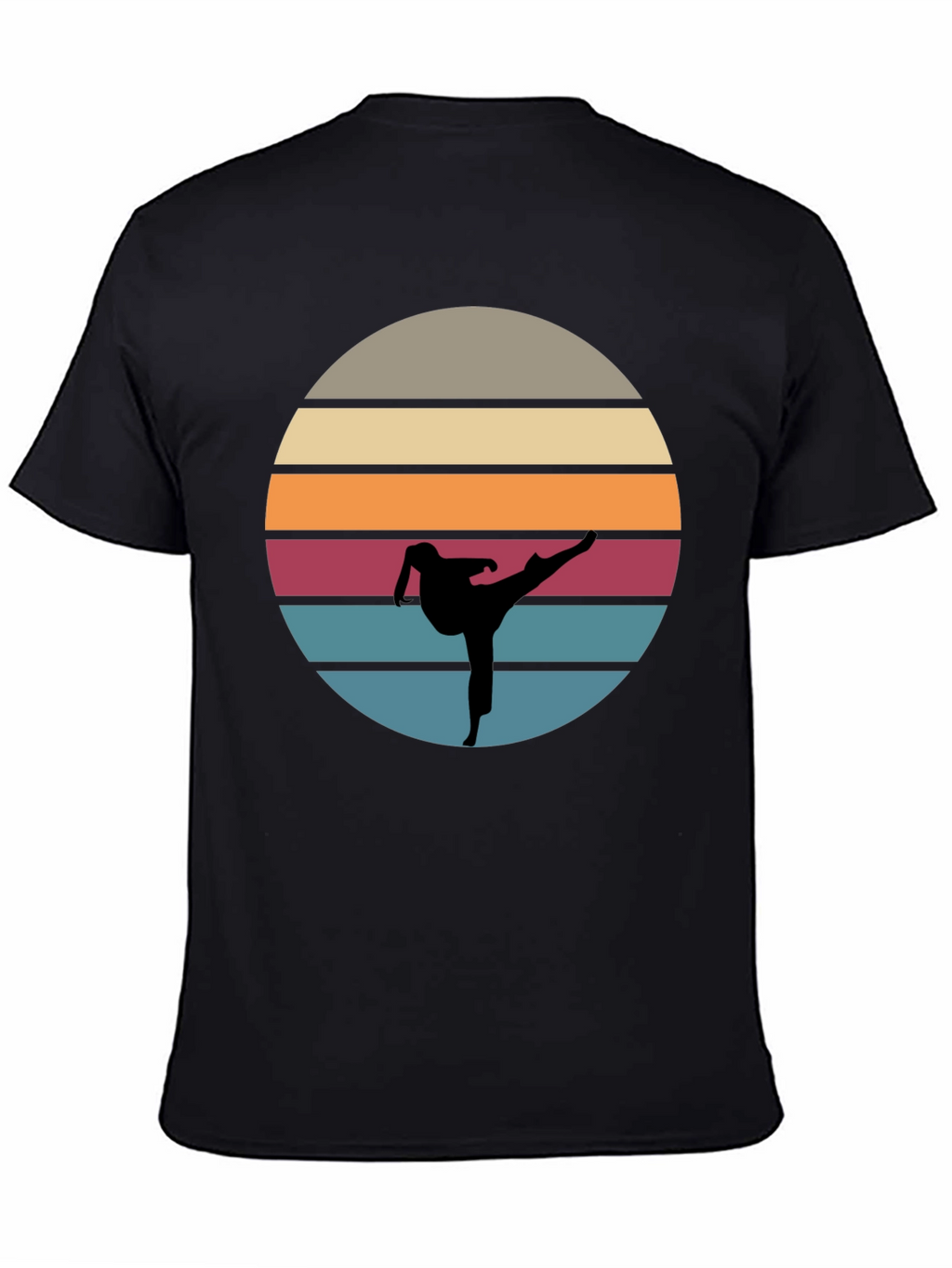 Retro Karate Sunset T-Shirt - Martial Arts Tee