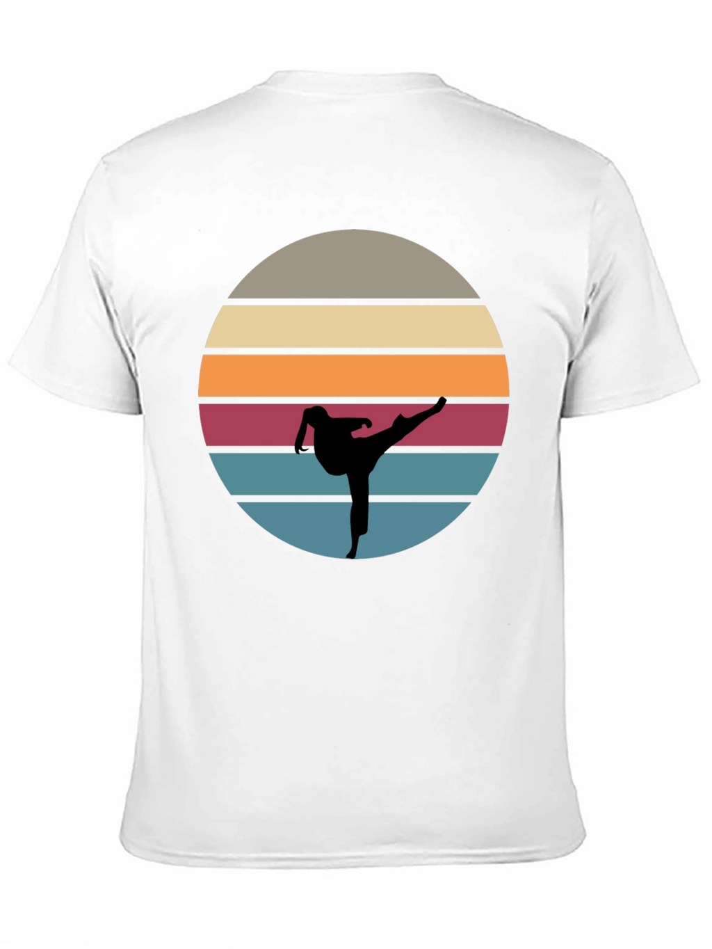 Retro Karate Sunset T-Shirt - Martial Arts Tee