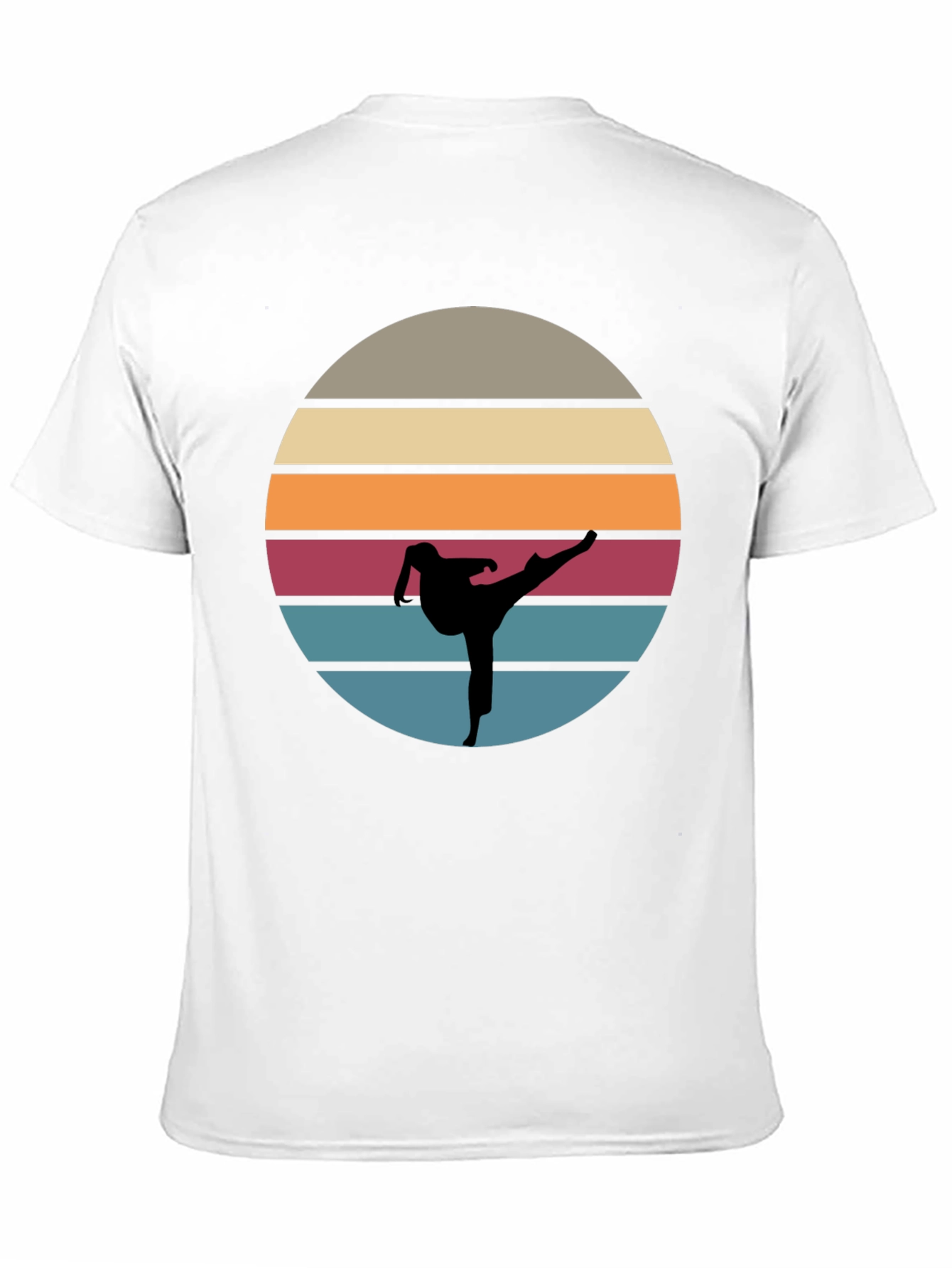 Retro Karate Sunset T-Shirt - Martial Arts Tee