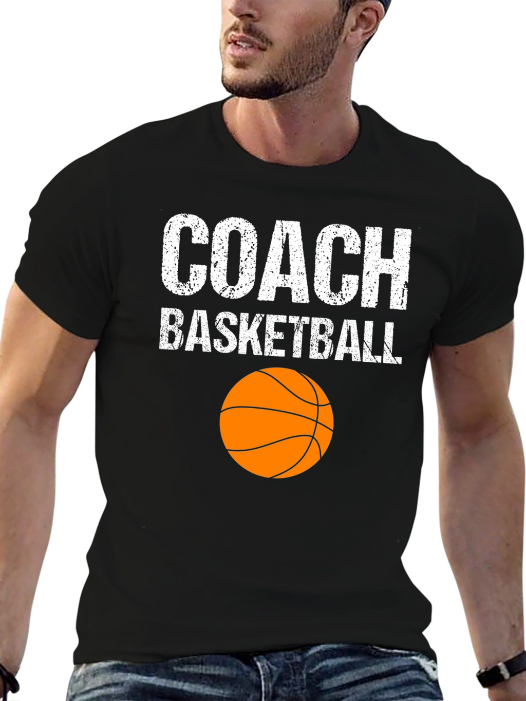 Basketball Coach Graphic T-Shirt
