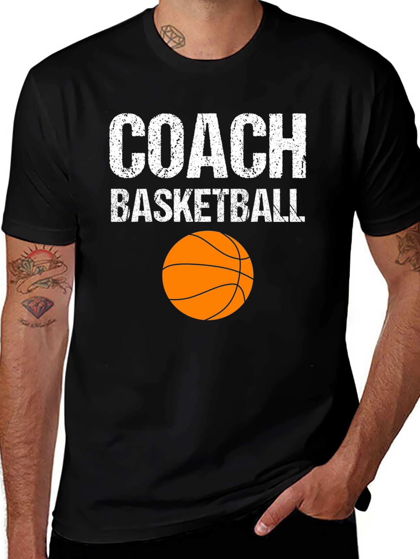 Basketball Coach Graphic T-Shirt