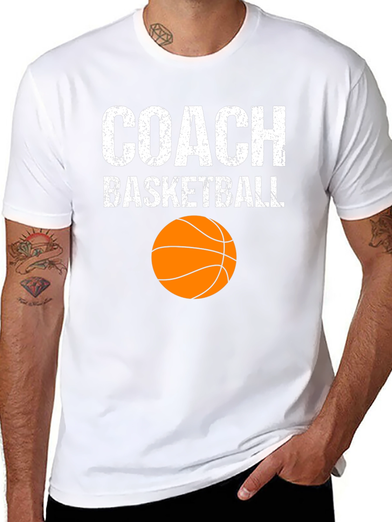 Basketball Coach Graphic T-Shirt