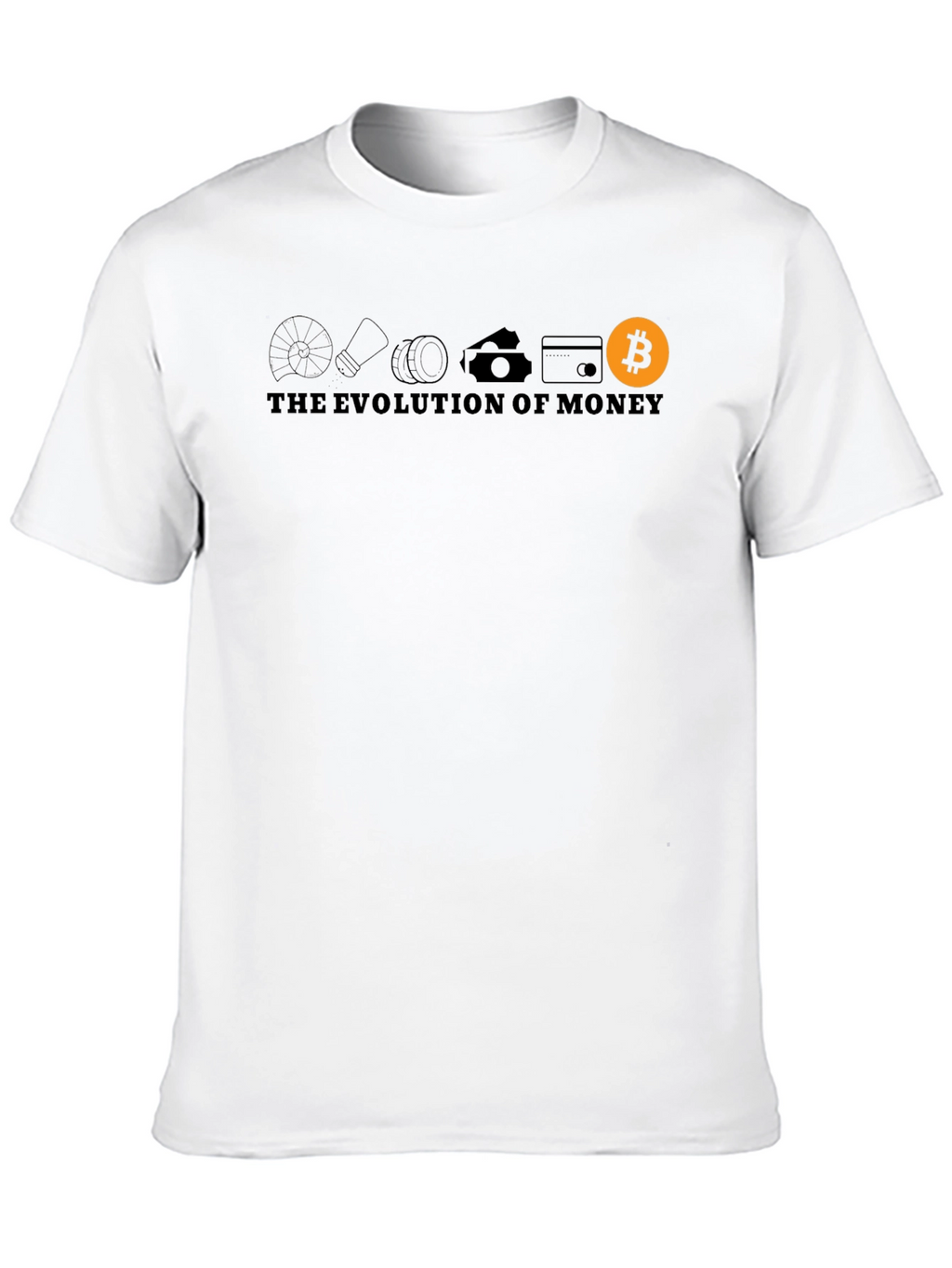 Evolution of Money Bitcoin Graphic T-Shirt