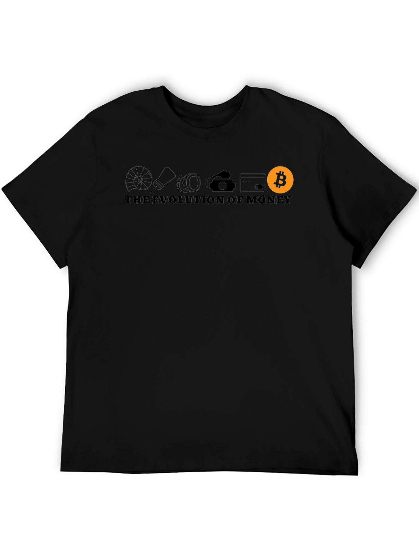 Evolution of Money Bitcoin Graphic T-Shirt