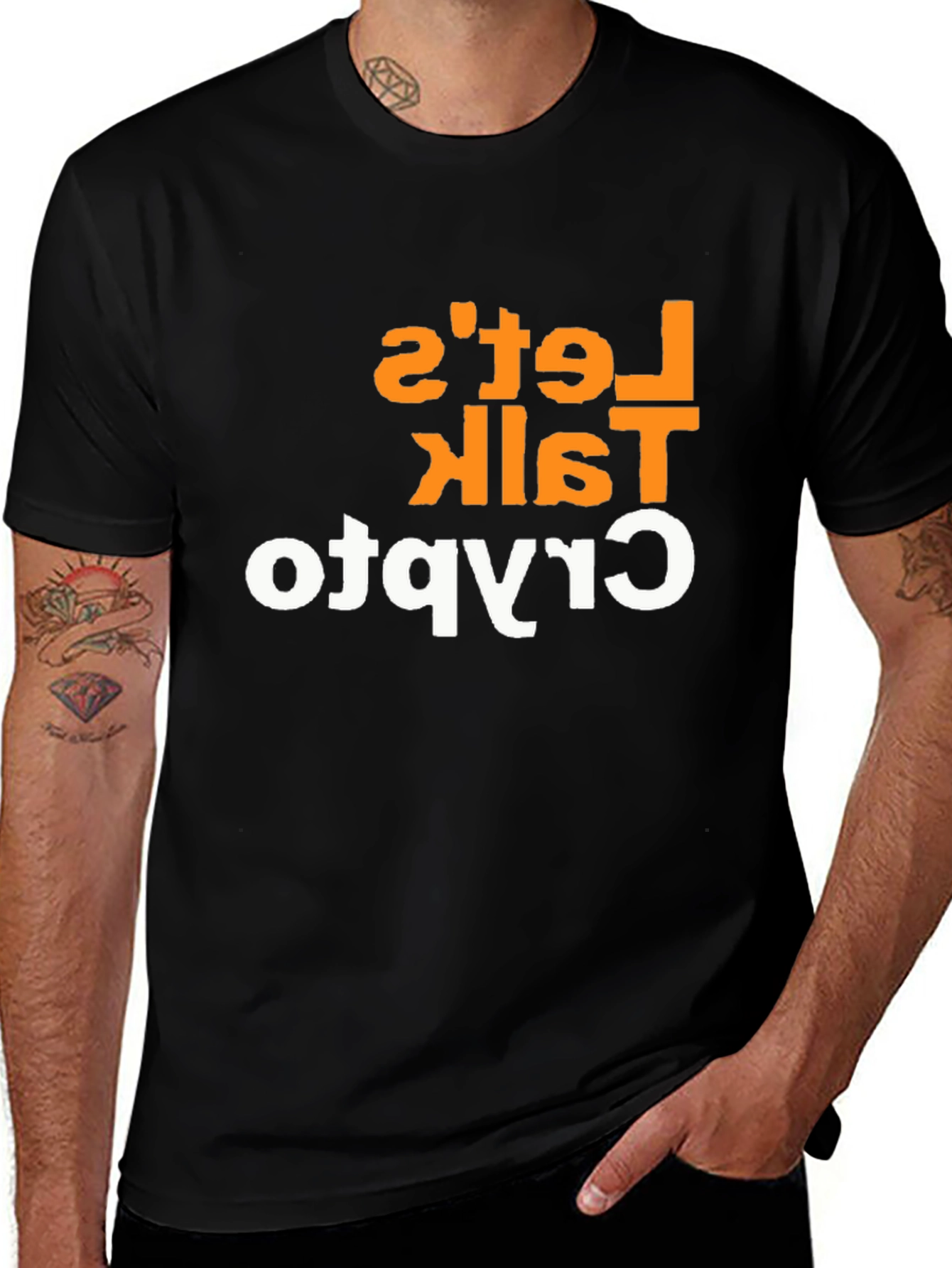 Lets Talk Crypto Graphic Tee - Black