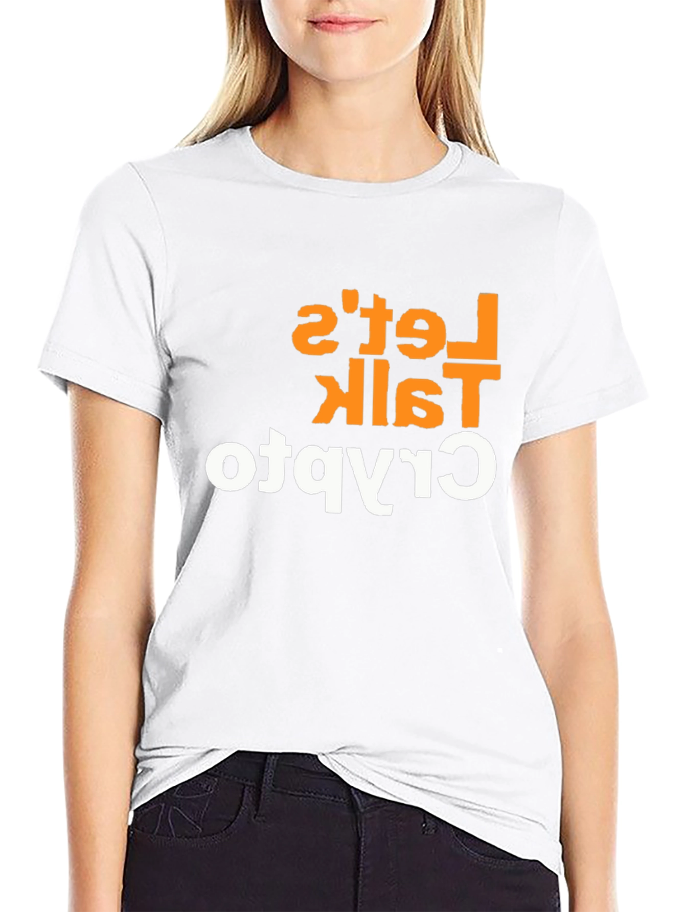 Lets Talk Crypto Graphic Tee - Black