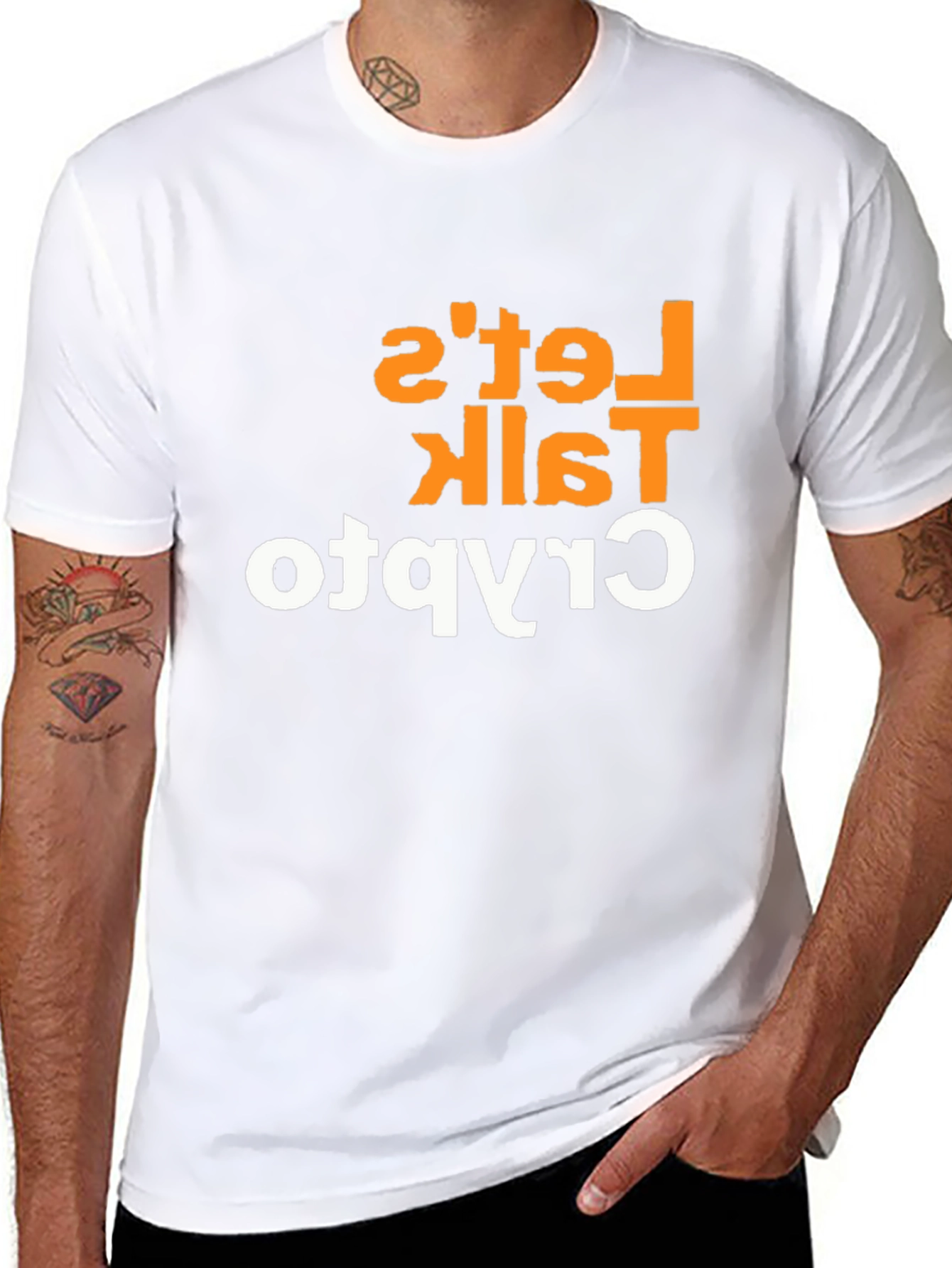 Lets Talk Crypto Graphic Tee - Black