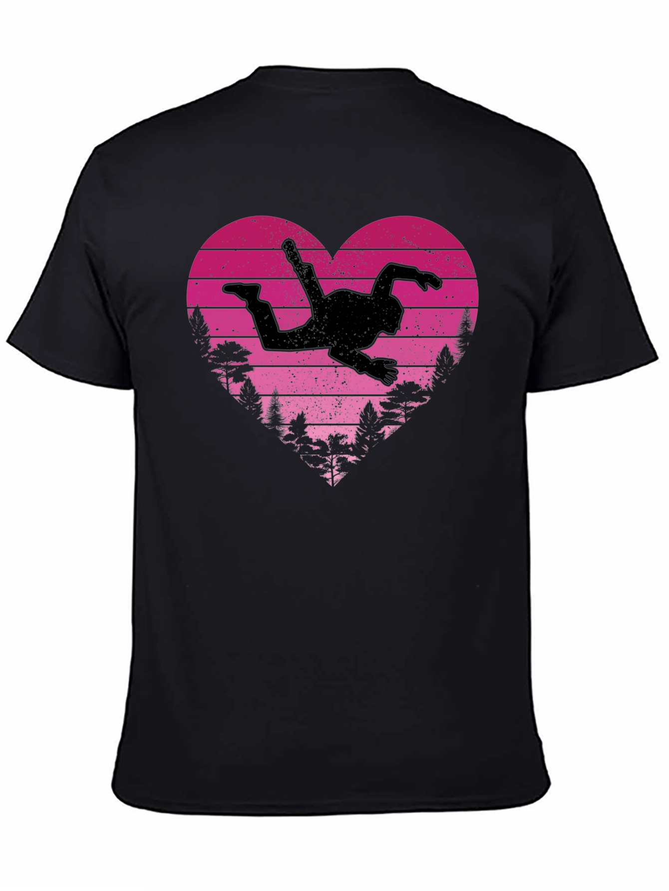 Skydiving Heart Graphic T-Shirt