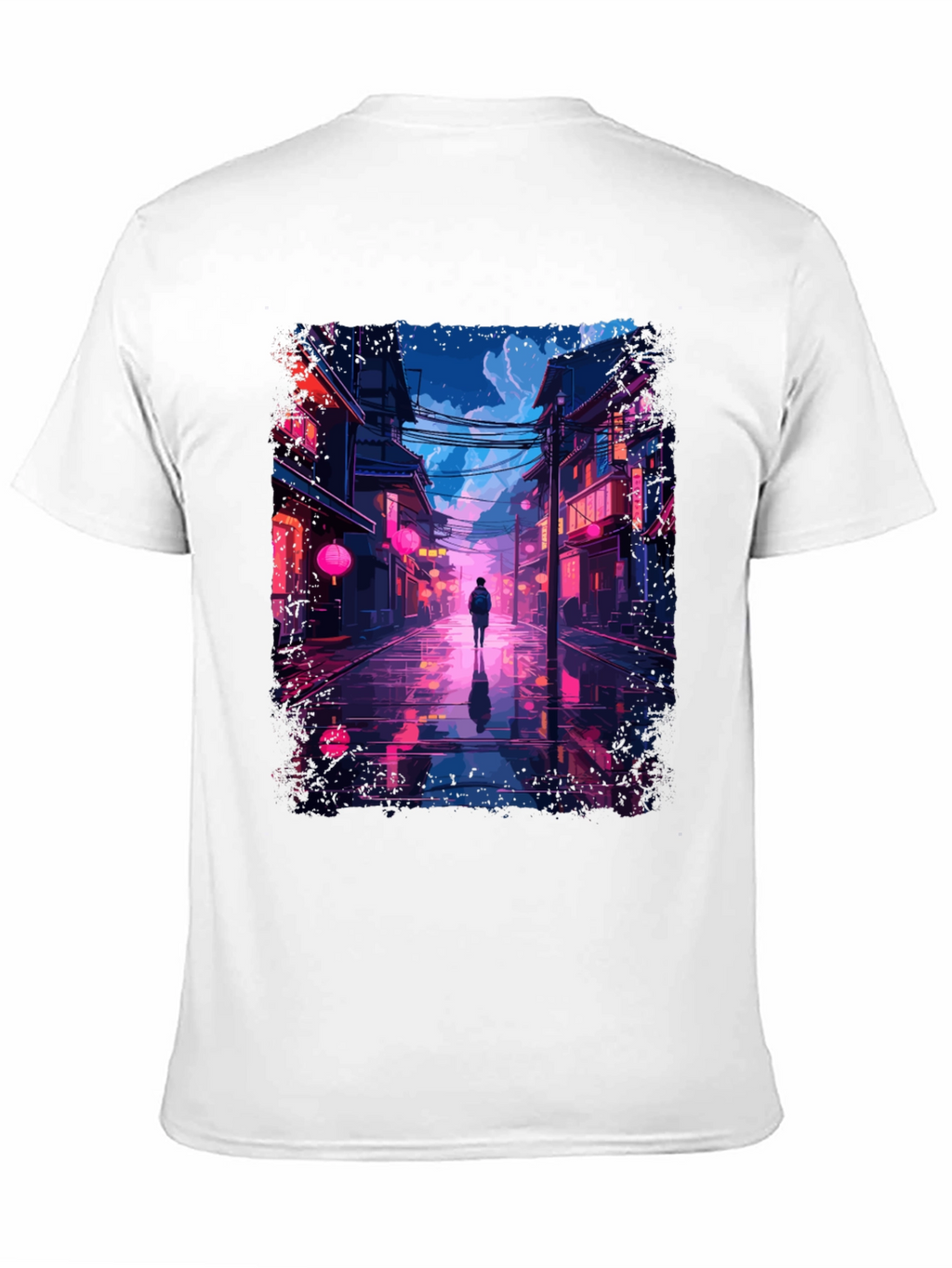 Neon Cityscape T-Shirt - Stylish Streetwear
