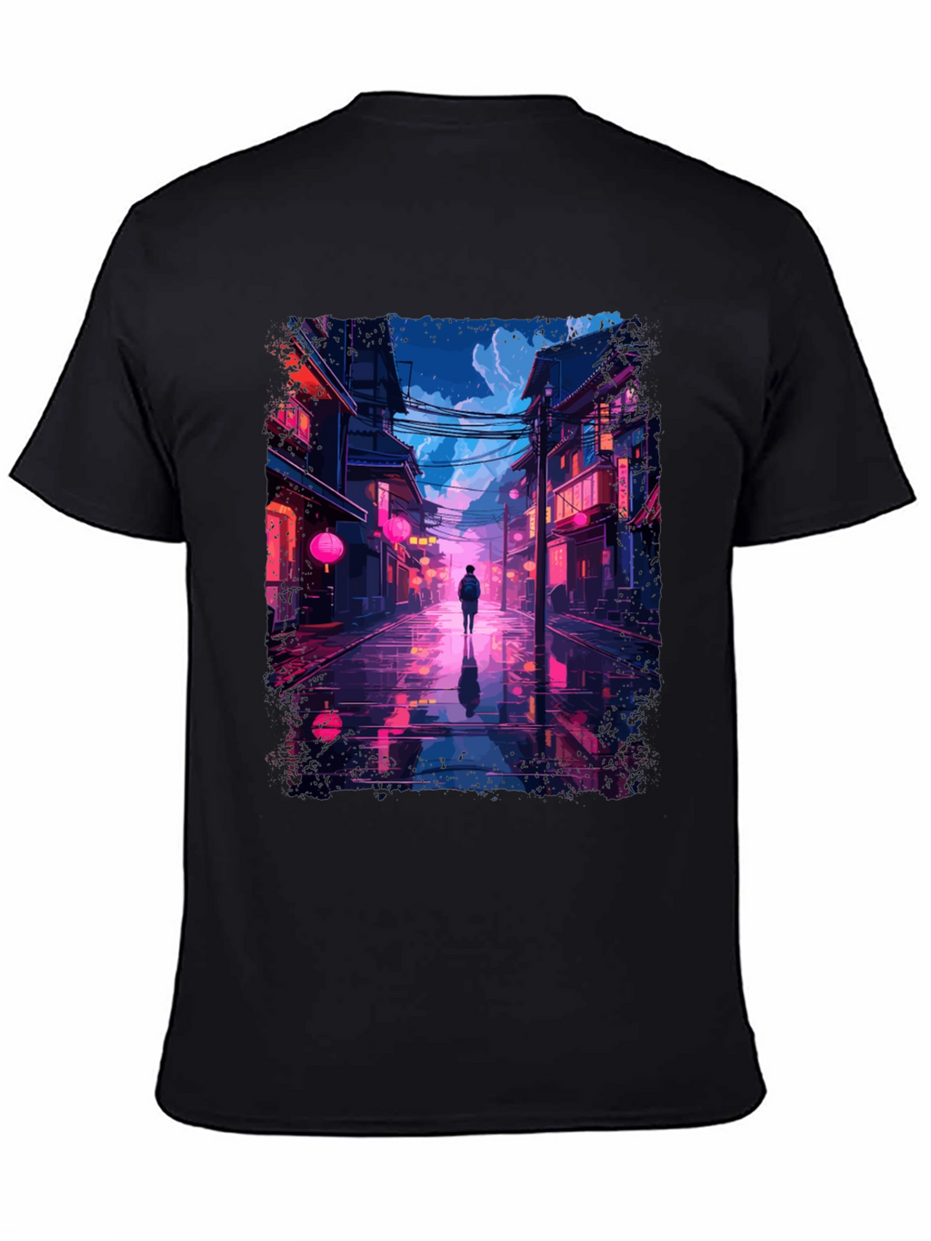 Neon Cityscape T-Shirt - Stylish Streetwear