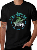 Marathon Key Turtle Graphic T-Shirt