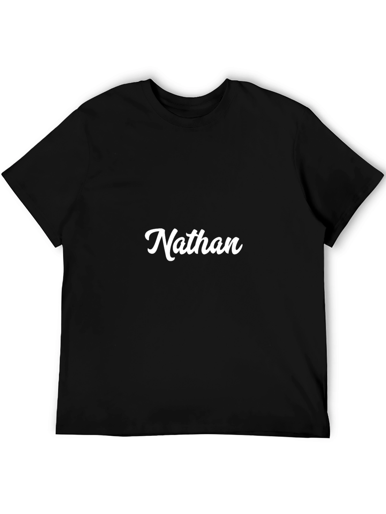 Custom Nathan Black T-Shirt