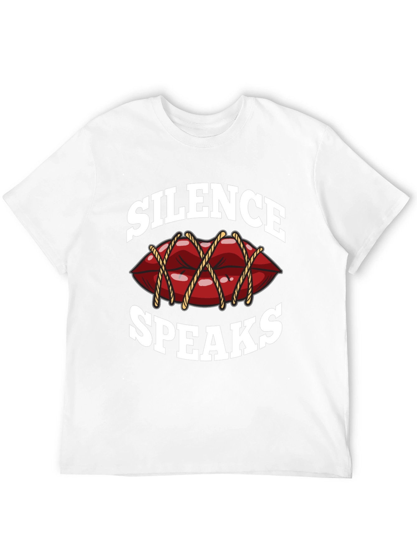 Silence Speaks Graphic Tee - Black T-Shirt