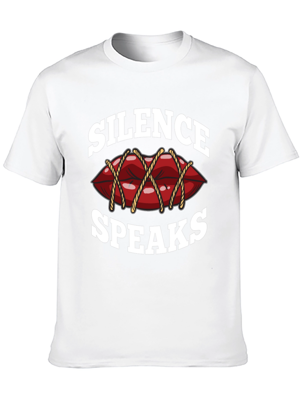 Silence Speaks Graphic Tee - Black T-Shirt