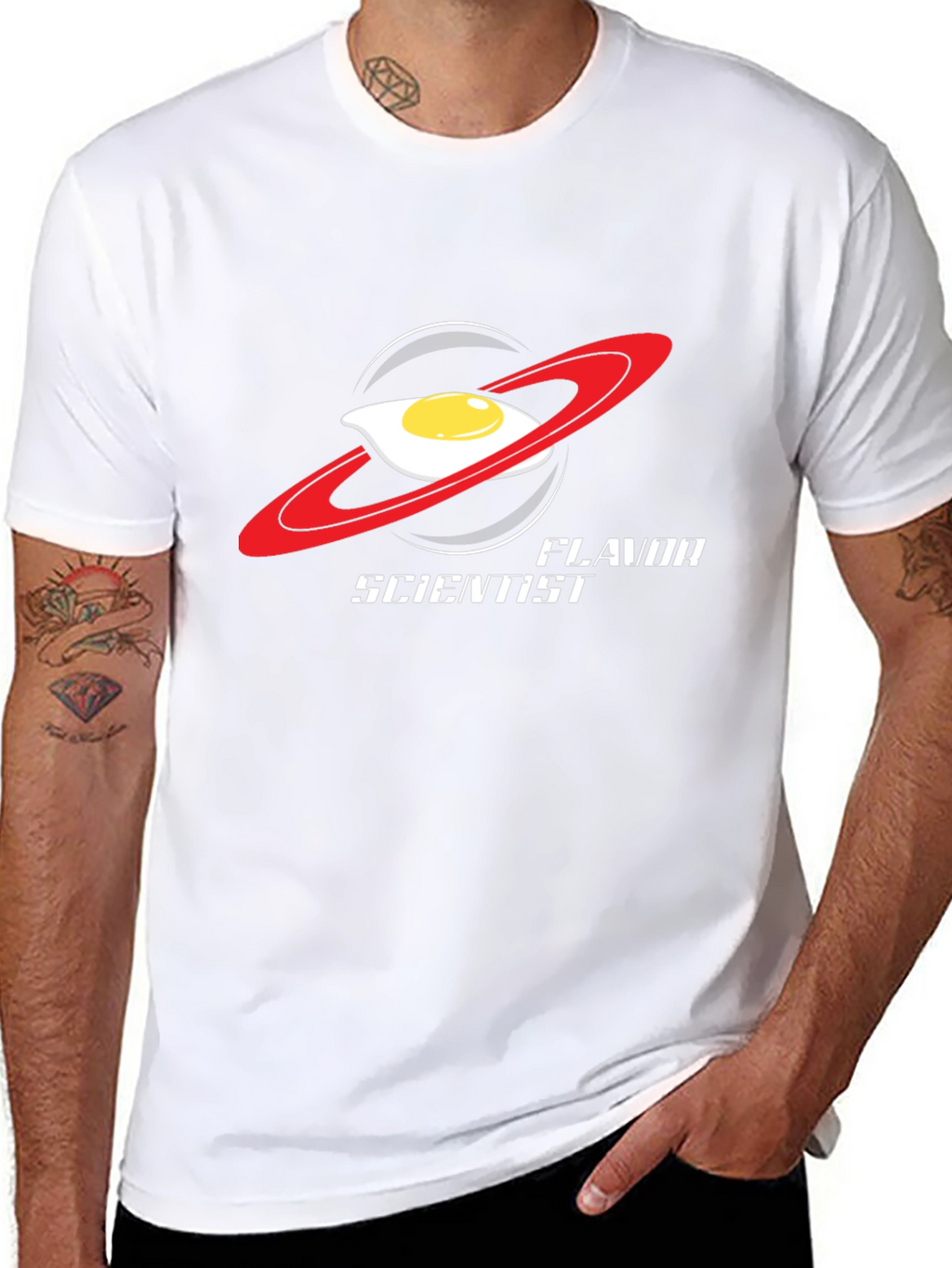 Flavor Scientist T-Shirt: Egg-cellent Outer Space Style
