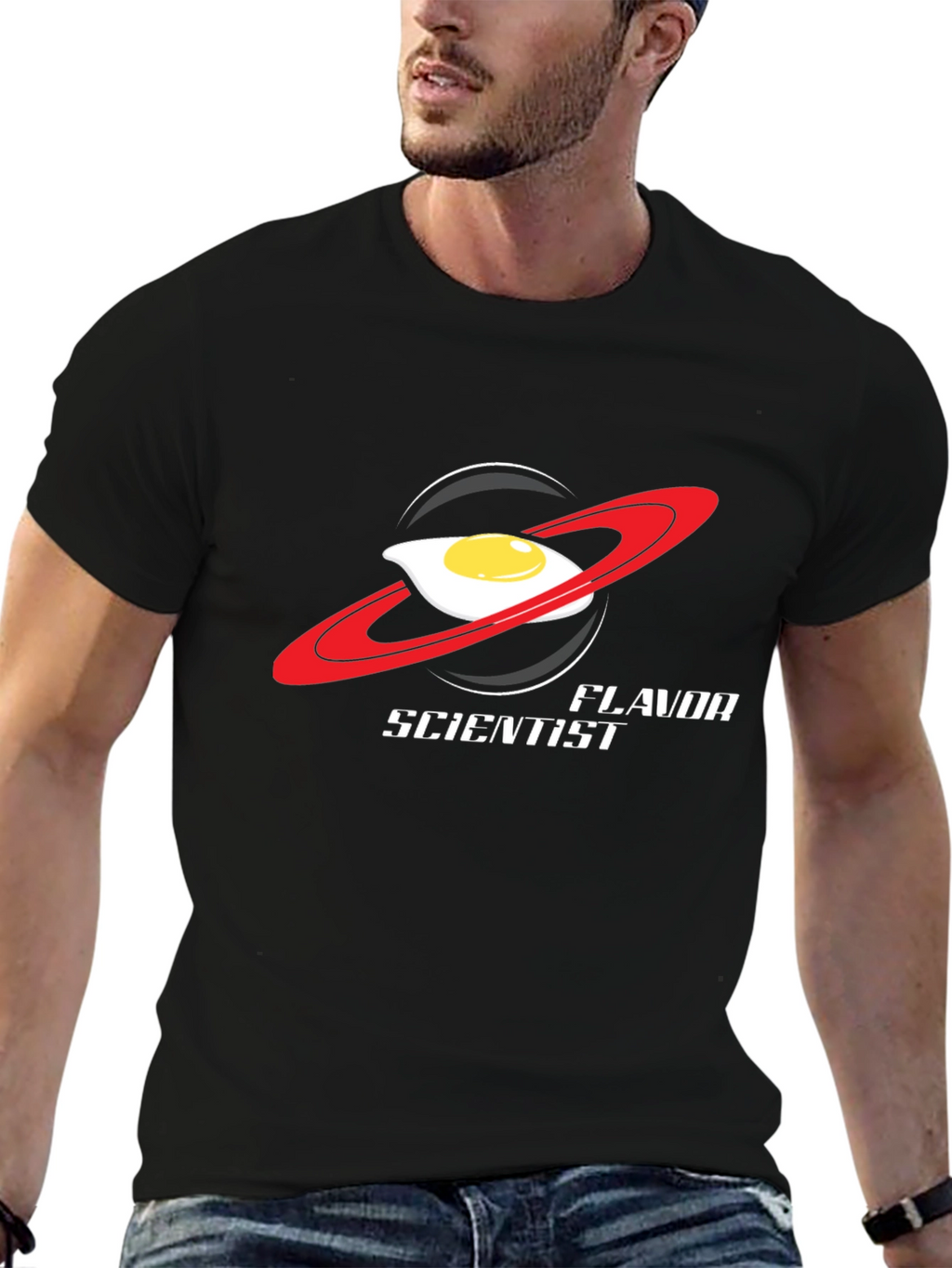 Flavor Scientist T-Shirt: Egg-cellent Outer Space Style