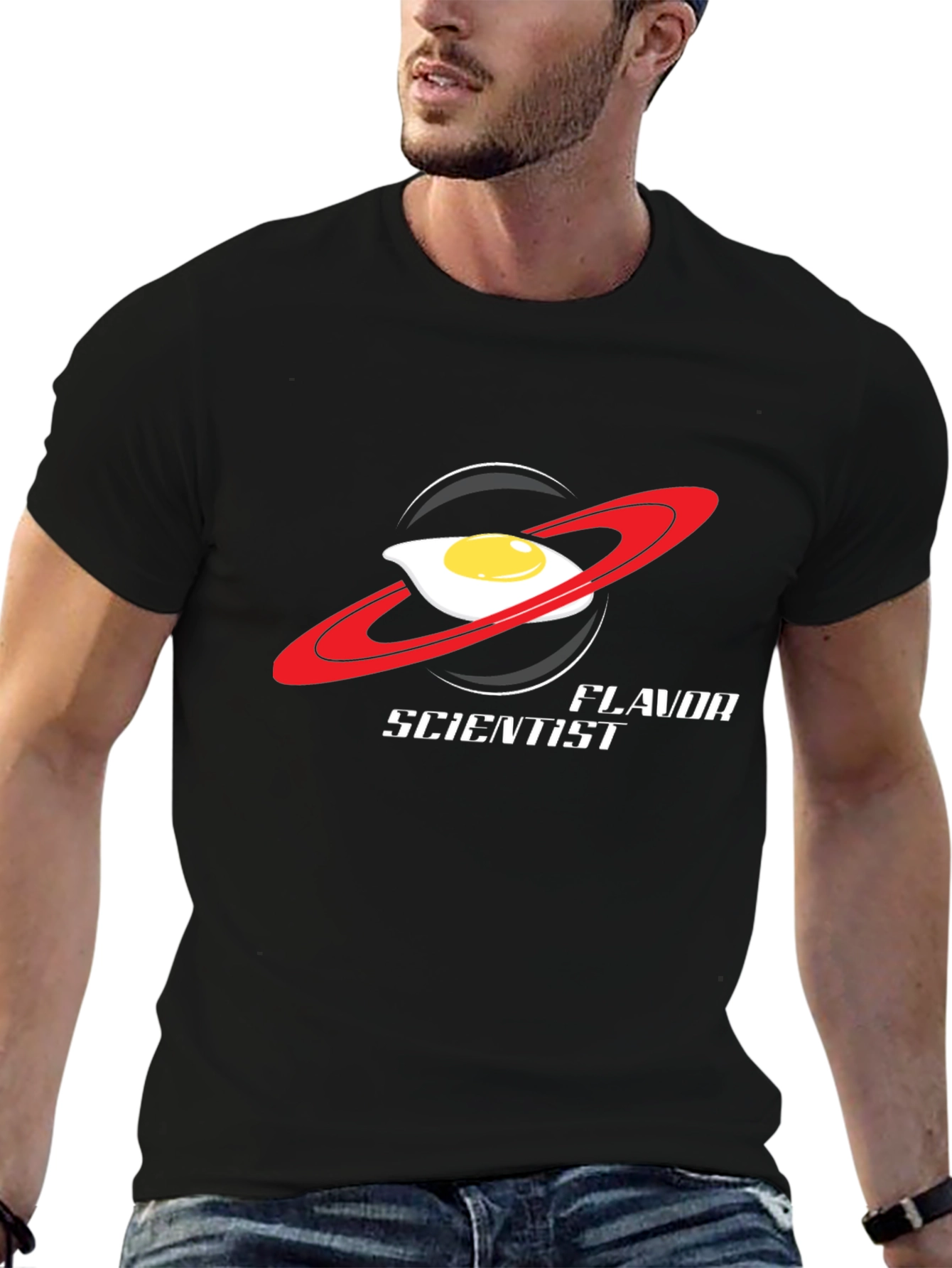 Flavor Scientist T-Shirt: Egg-cellent Outer Space Style
