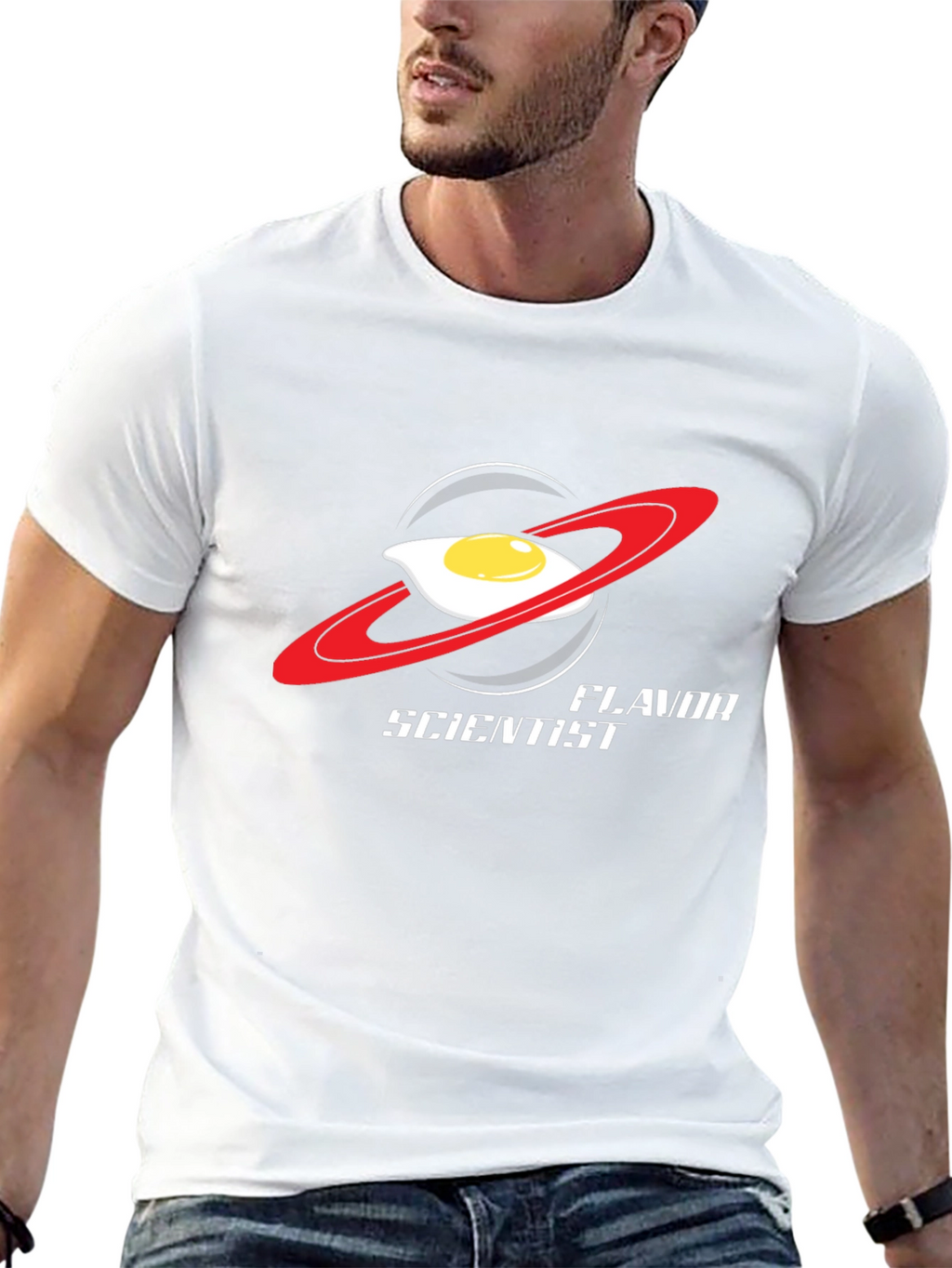 Flavor Scientist T-Shirt: Egg-cellent Outer Space Style