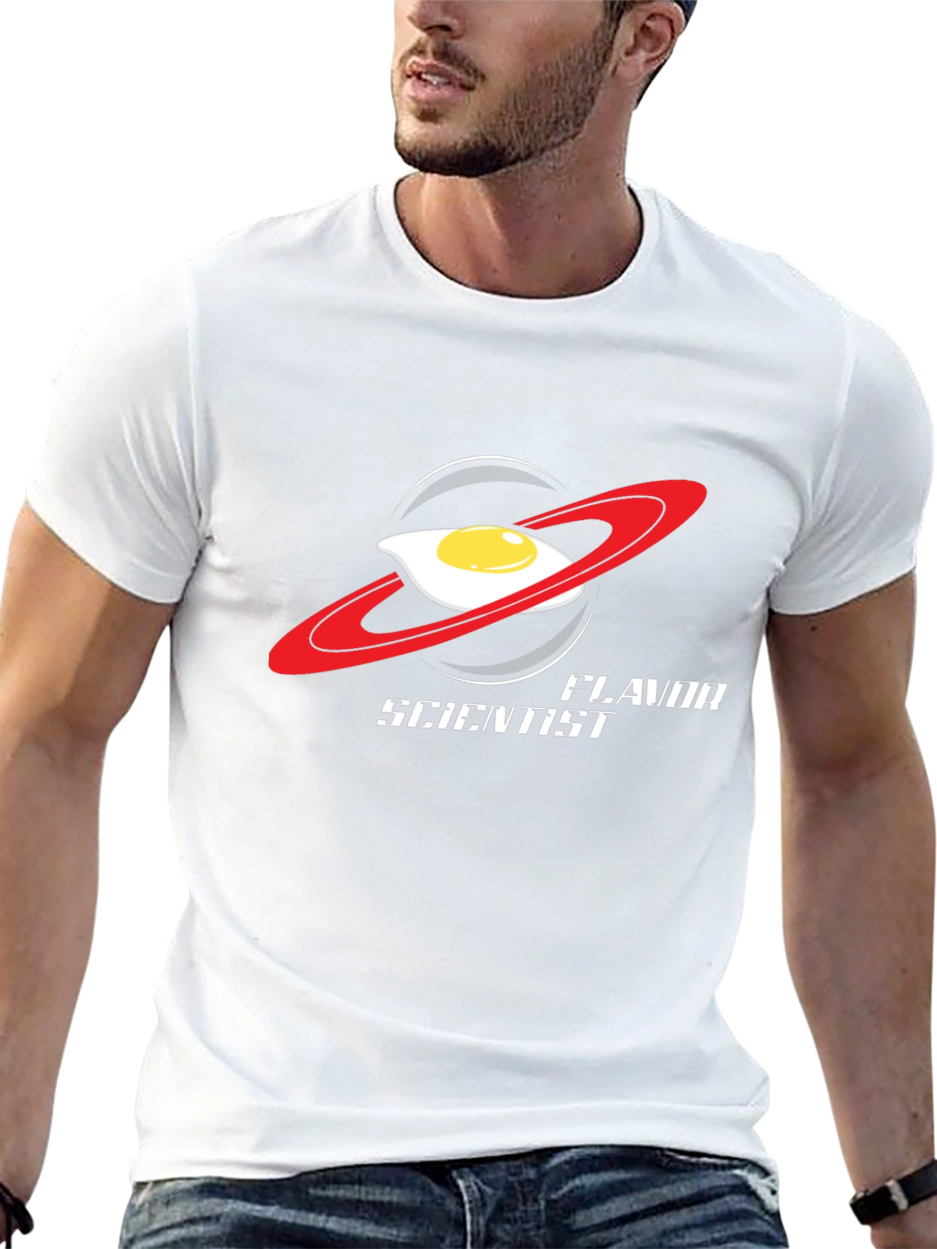 Flavor Scientist T-Shirt: Egg-cellent Outer Space Style