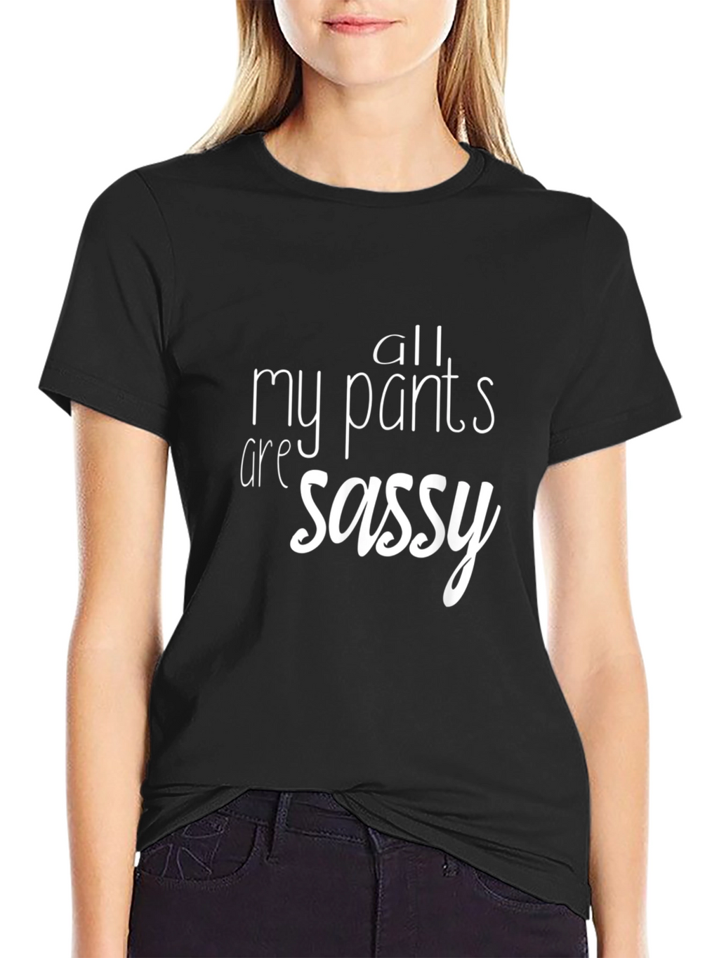 Sassy Pants Graphic Tee - Mens Black T-Shirt