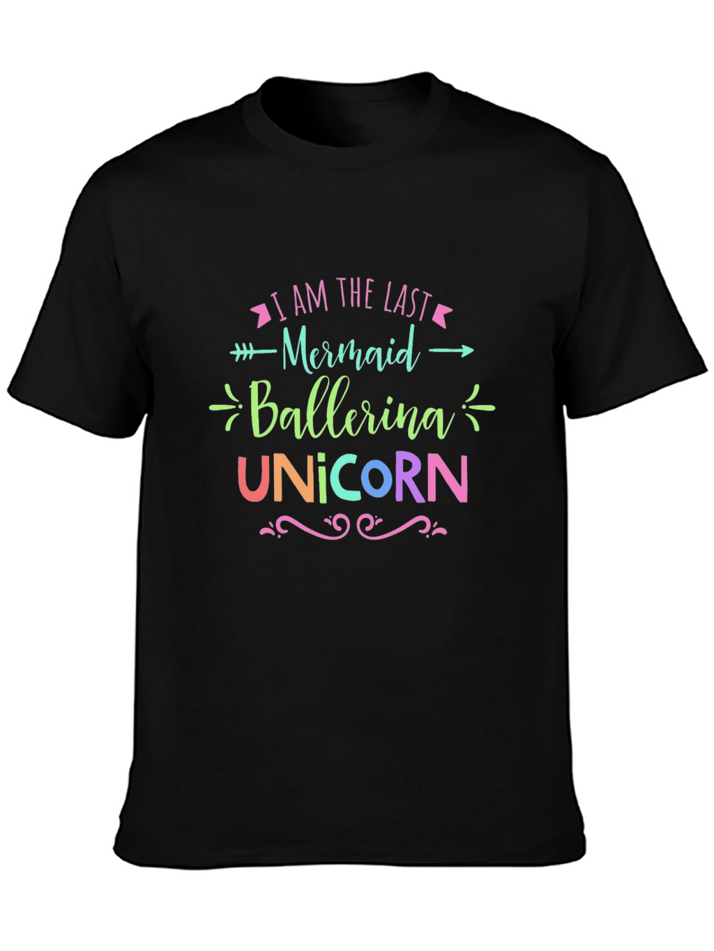 Last Mermaid Ballerina Unicorn Graphic Tee