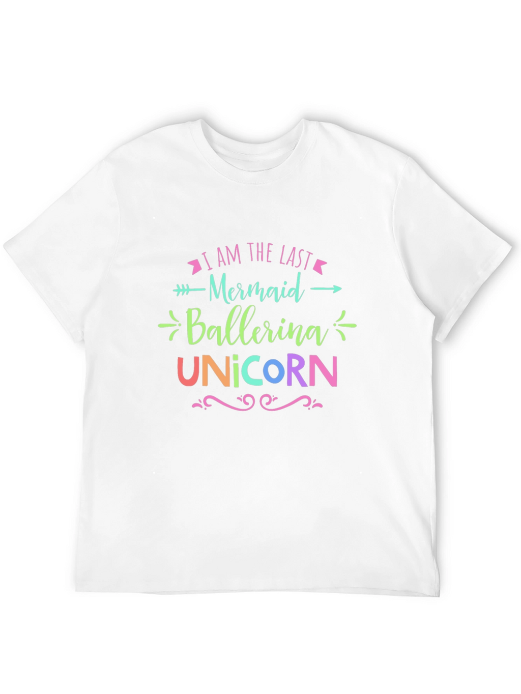 Last Mermaid Ballerina Unicorn Graphic Tee