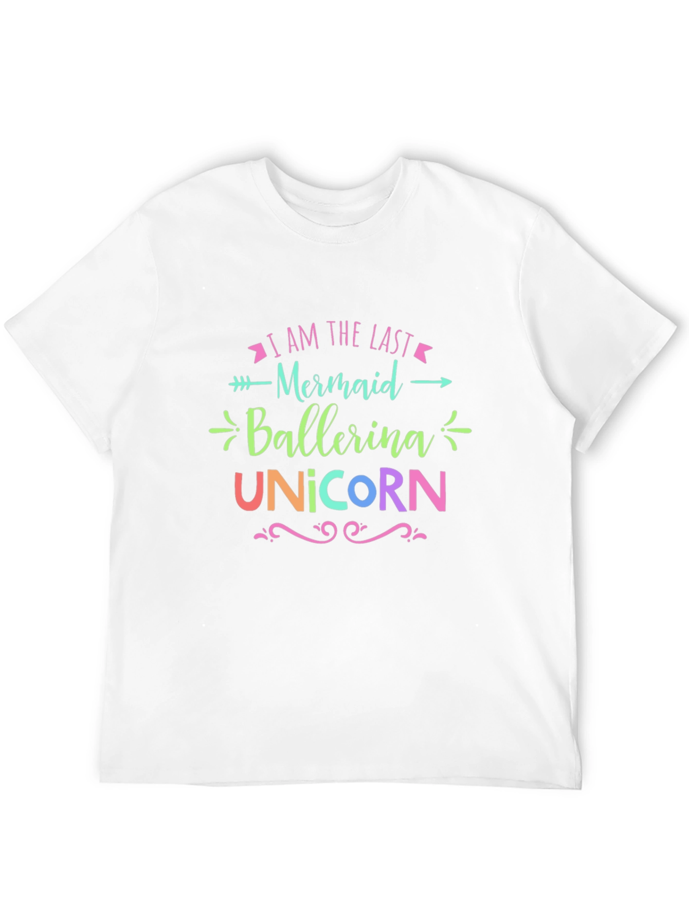 Last Mermaid Ballerina Unicorn Graphic Tee