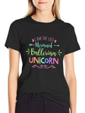 Last Mermaid Ballerina Unicorn Graphic Tee