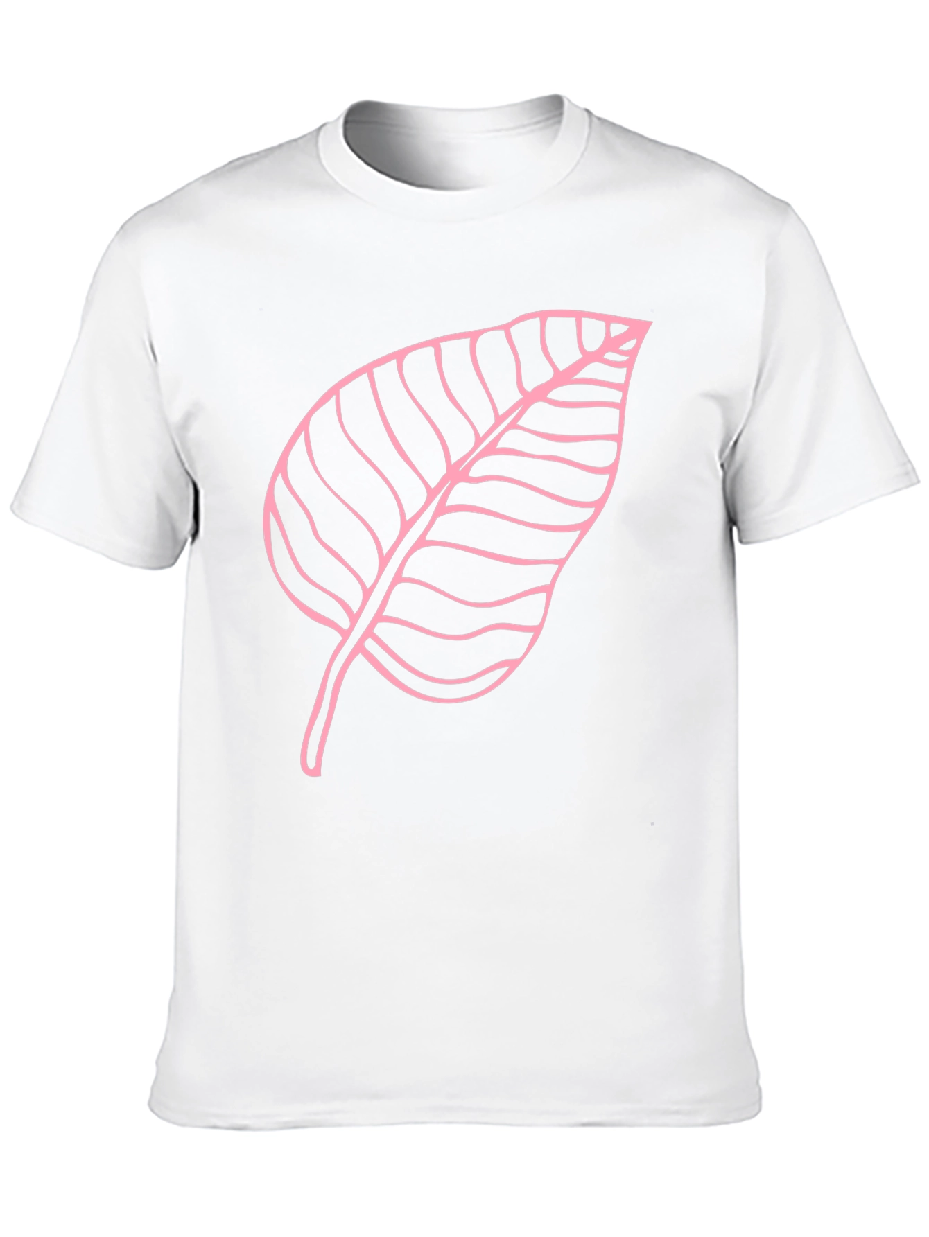 Leaf Outline Black T-Shirt