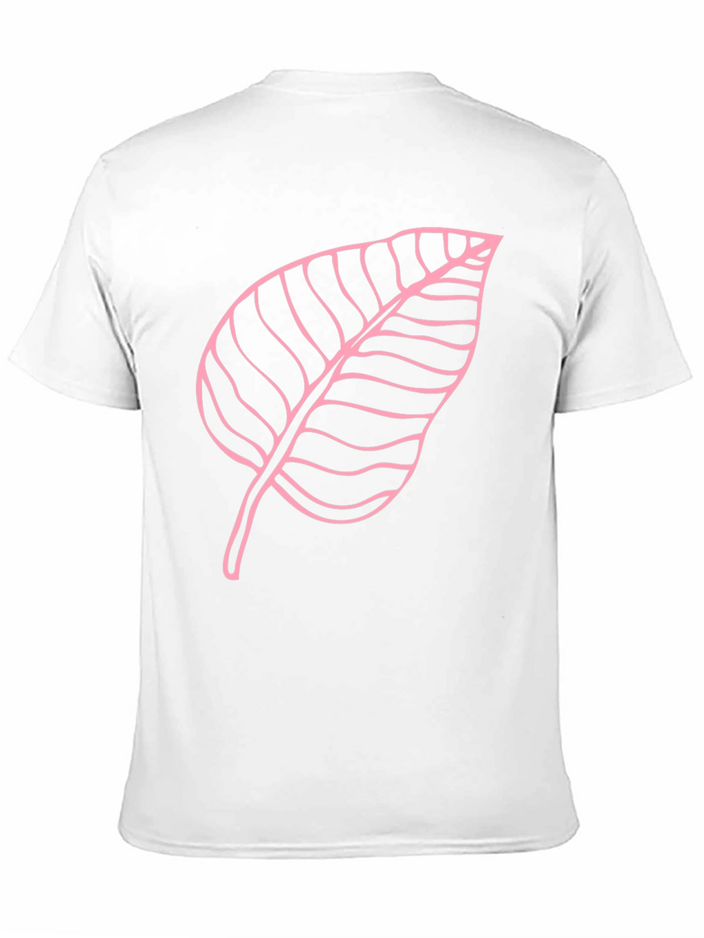 Leaf Outline Black T-Shirt