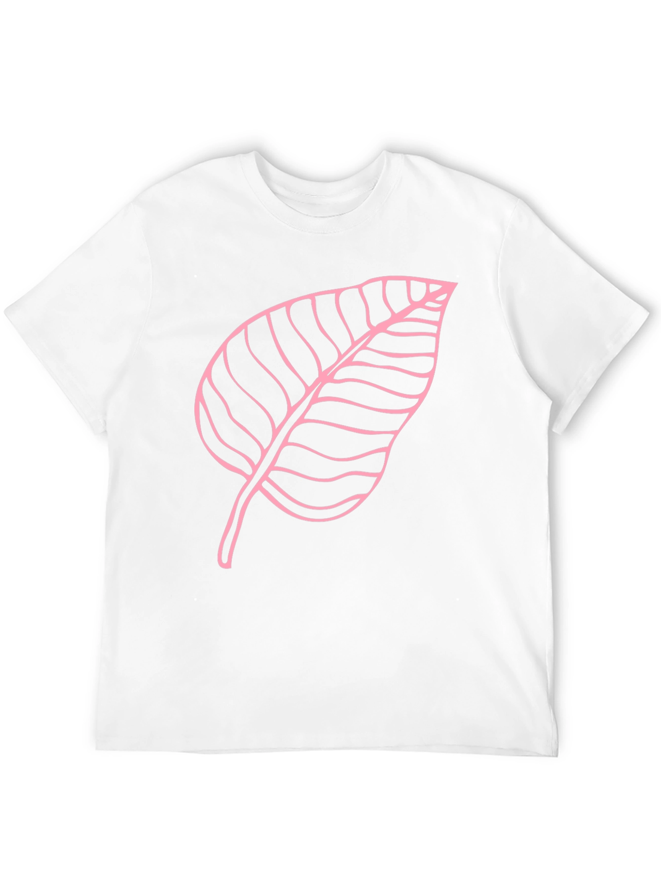 Leaf Outline Black T-Shirt