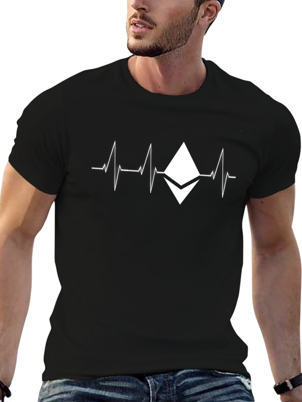 Ethereum Heartbeat T-Shirt - Crypto Investor Tee