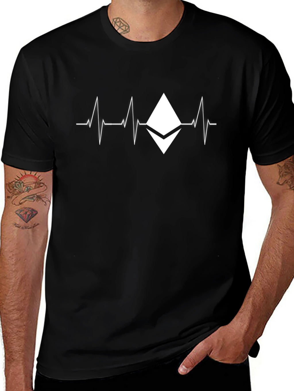 Ethereum Heartbeat T-Shirt - Crypto Investor Tee