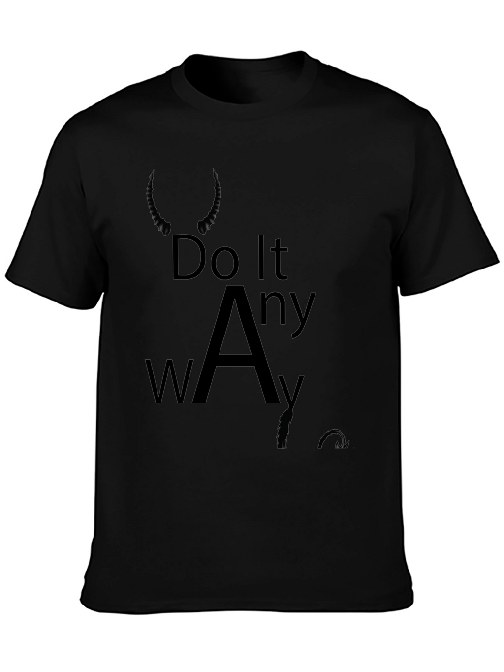 Do It Anyway Black Graphic Tee